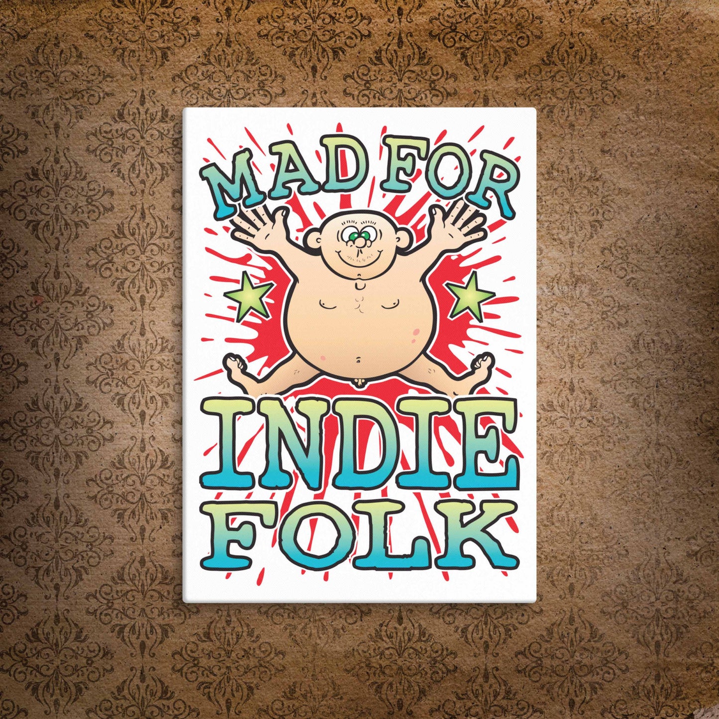 Indie Folk Canvas Print 51x71cm