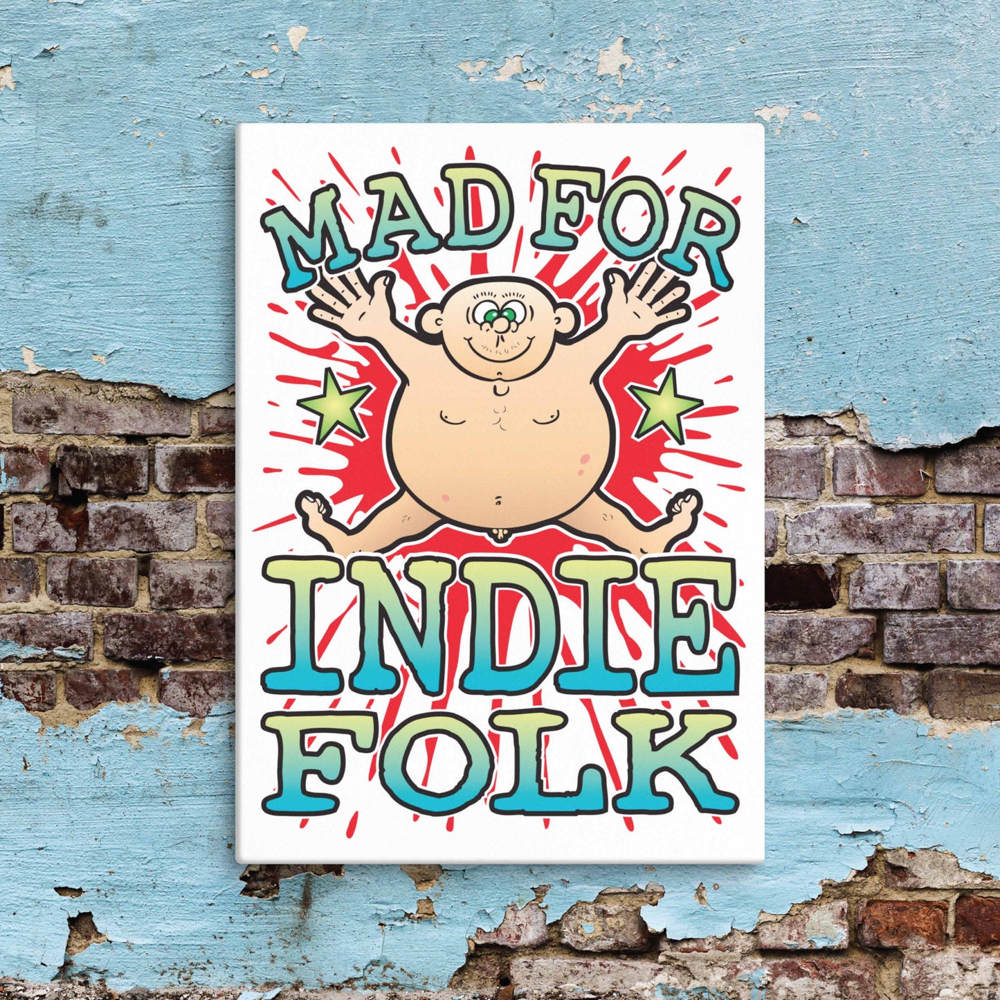Indie Folk Canvas Print 51x71cm