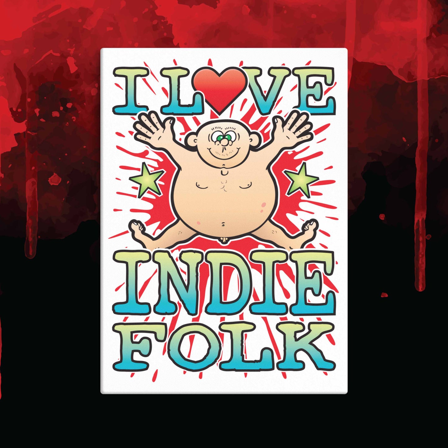 Indie Folk 51x71cm Canvas Print