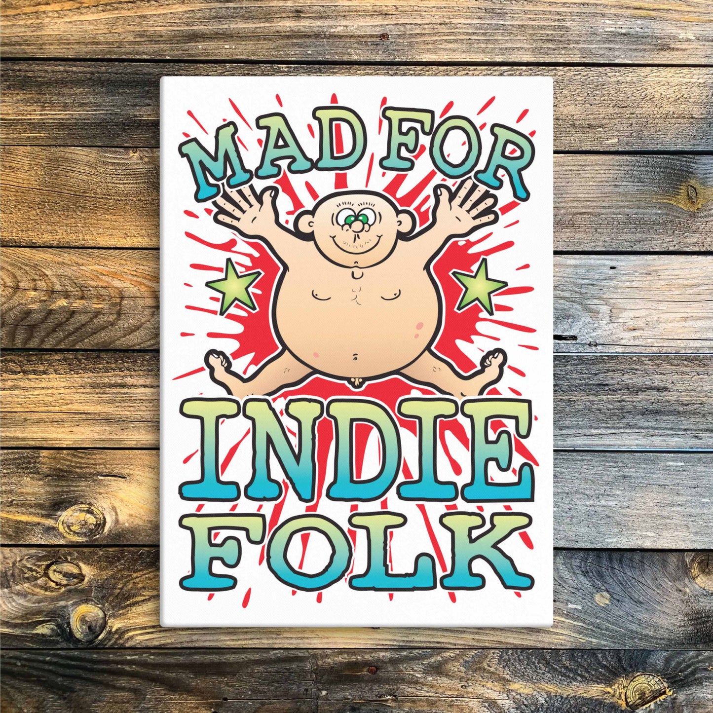 Indie Folk Canvas Print 51x71cm