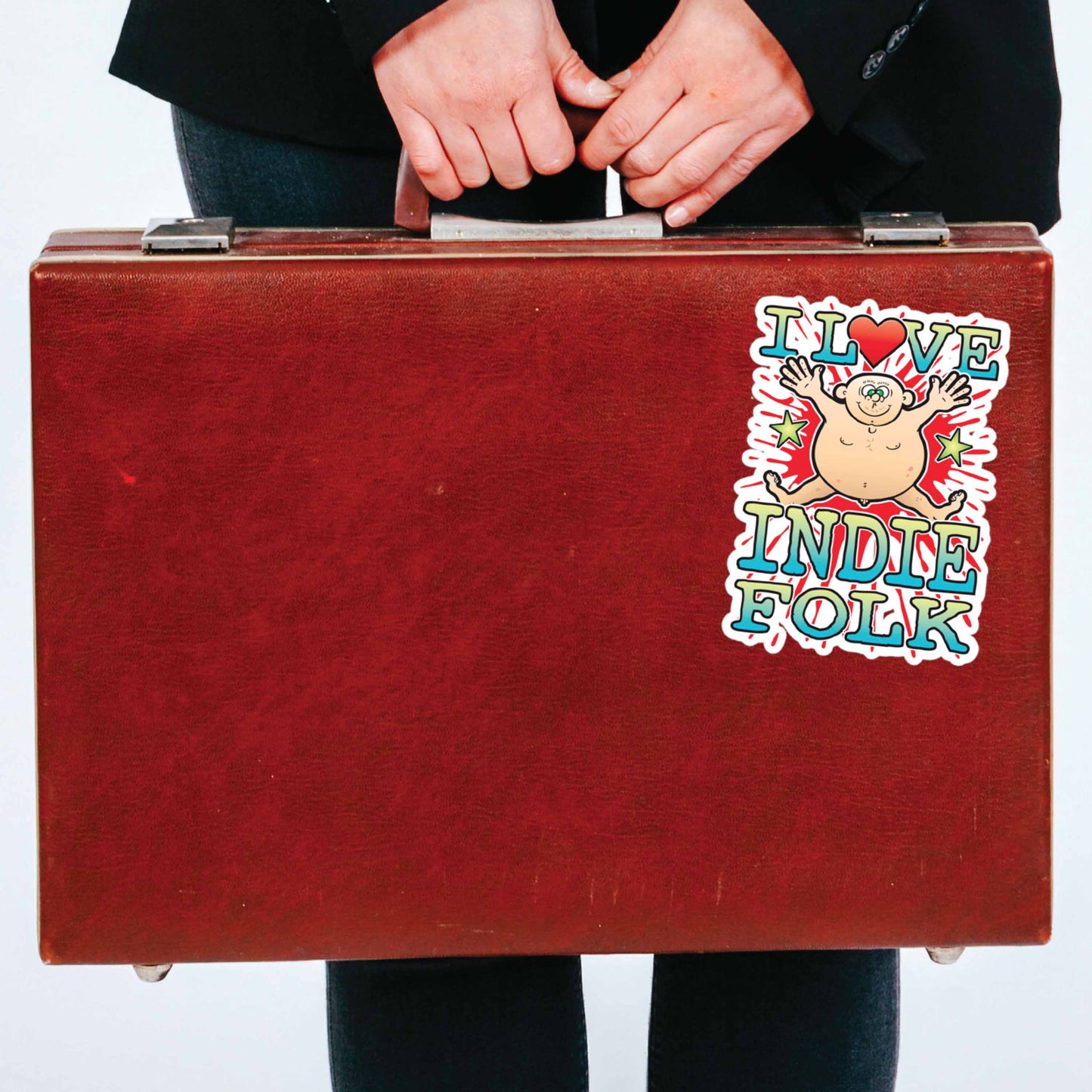 Indie Folk Vinyl Kiss-Cut Sticker / 14 x 10cm