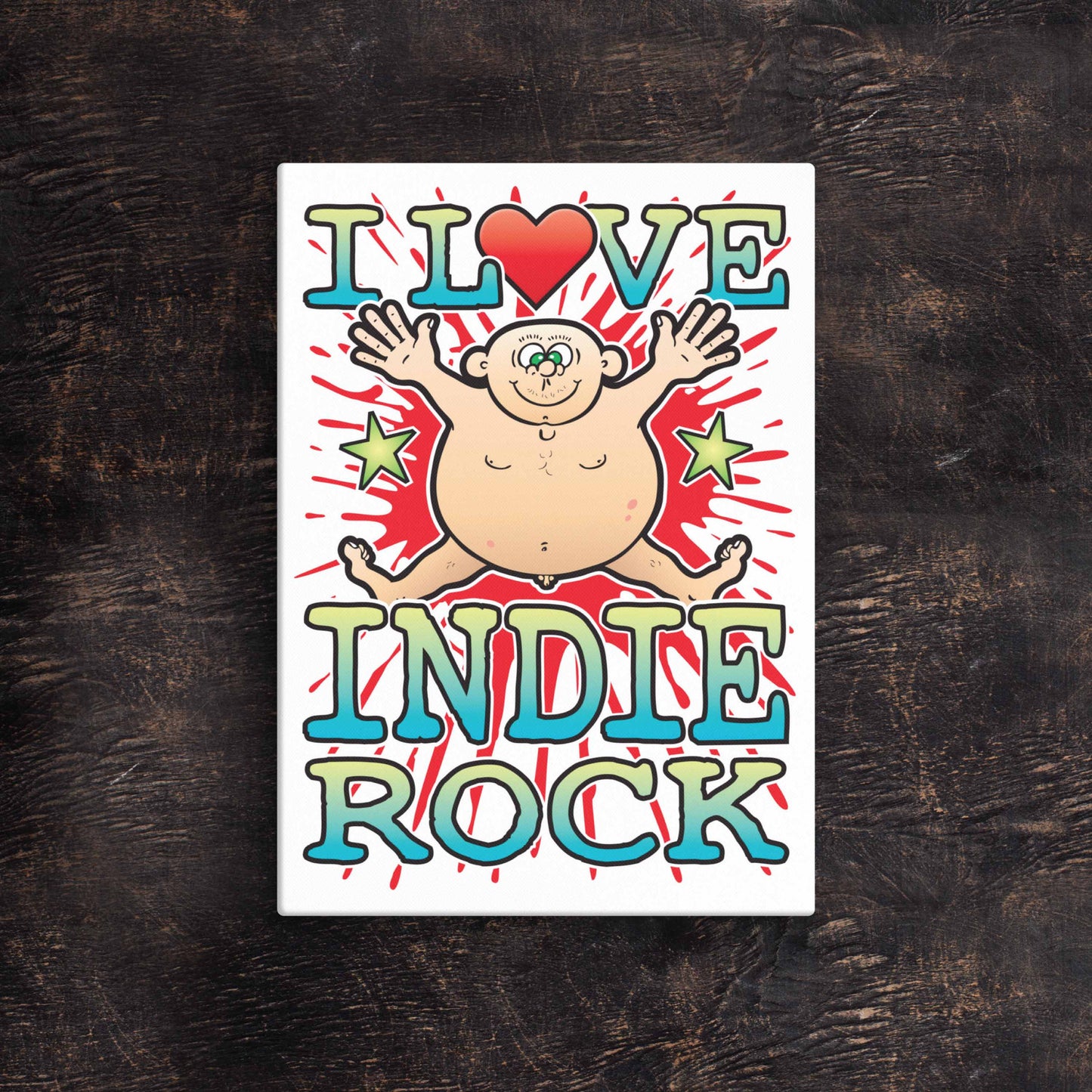 Indie Rock 51x71cm Canvas Print