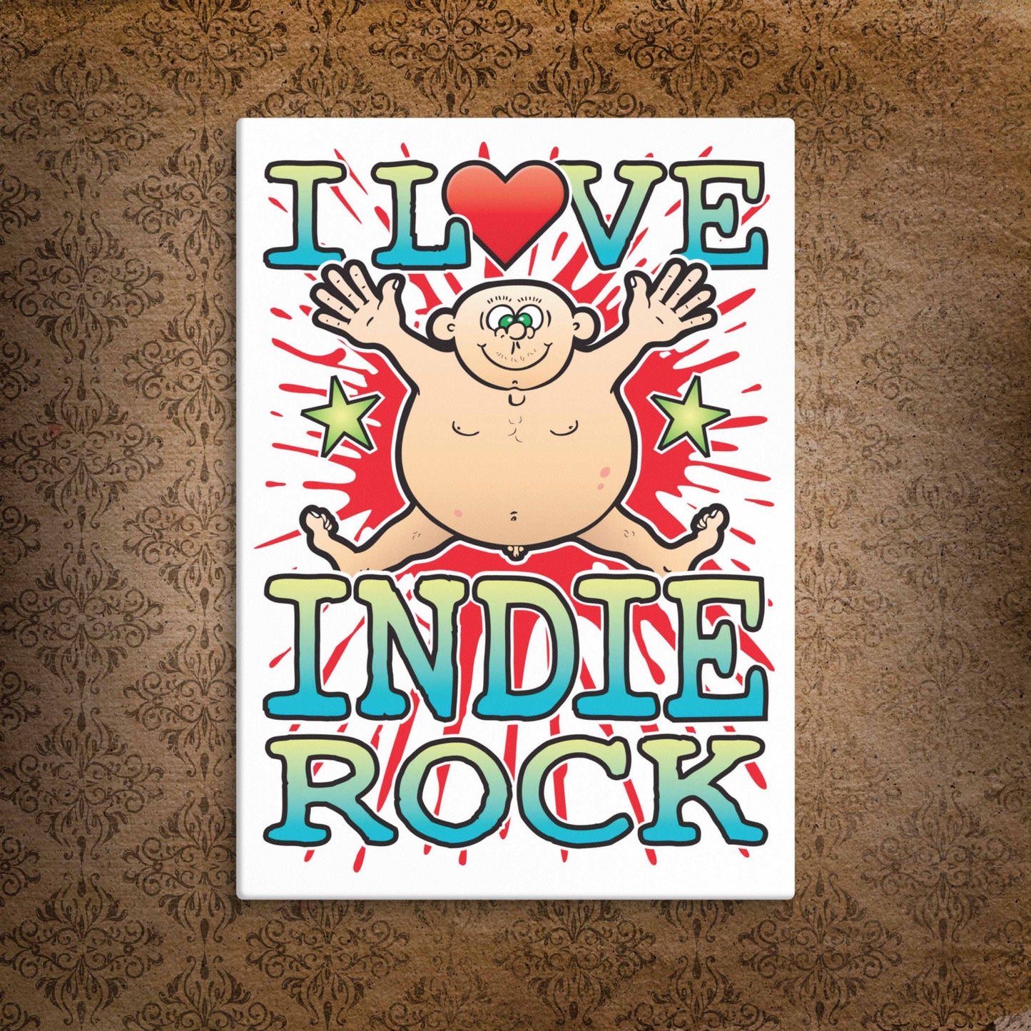 Indie Rock Canvas Print 30x40cm