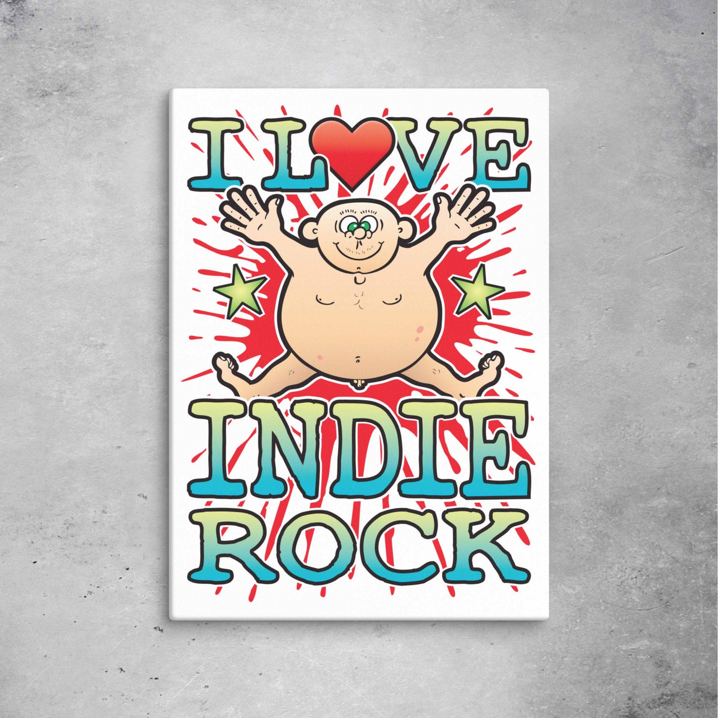 Indie Rock 51x71cm Canvas Print