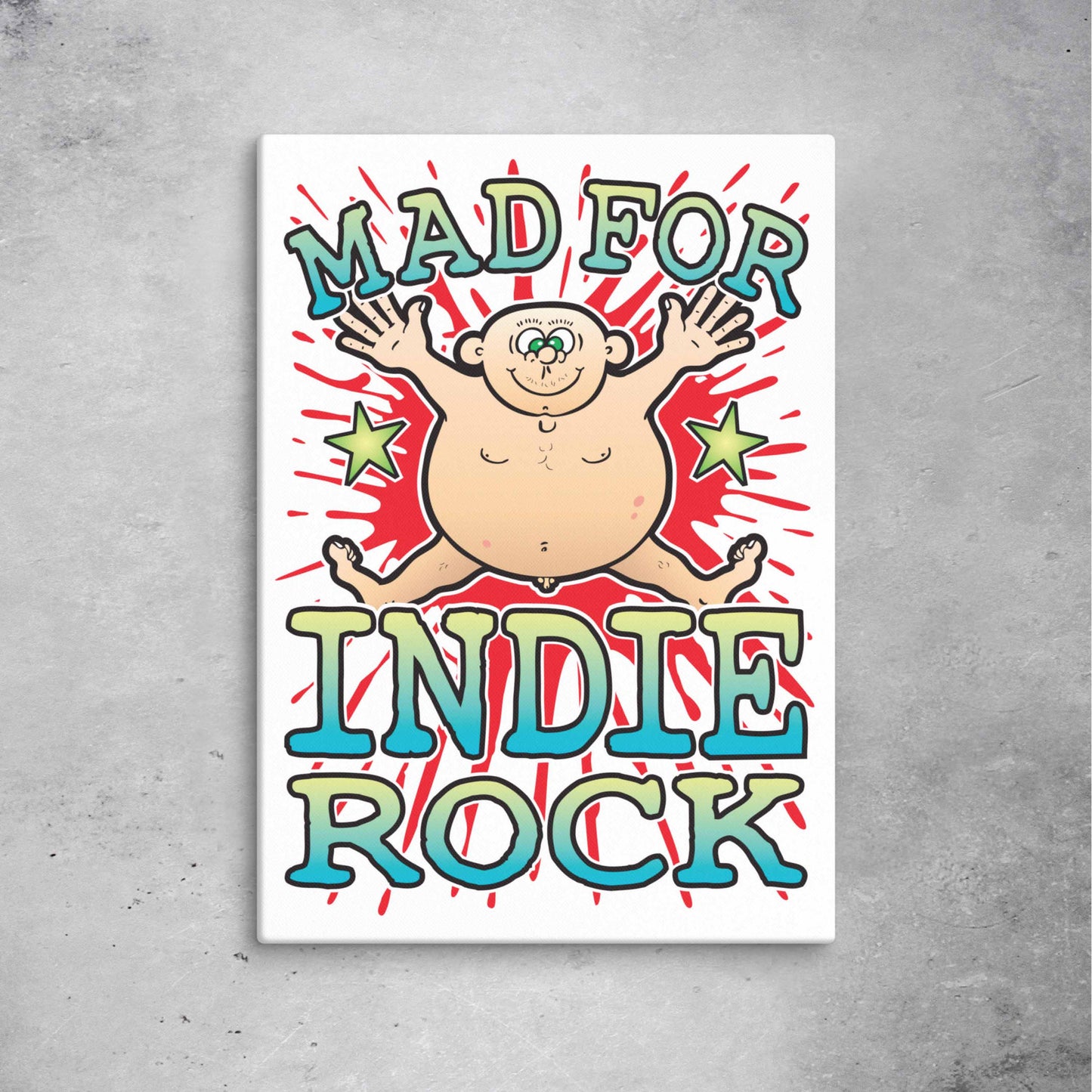 Indie Rock Canvas Print 51x71cm
