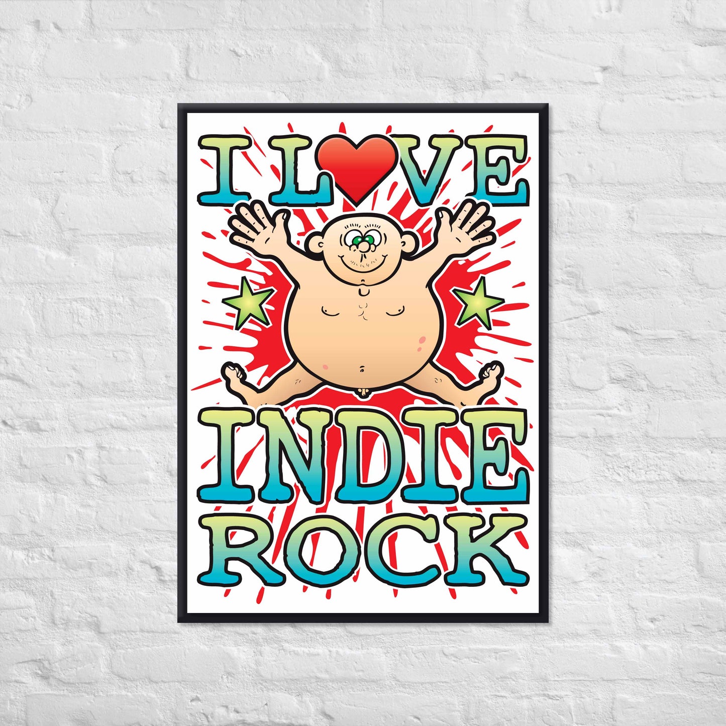 Indie Rock 50x70cm Wall Art / Love Music Poster