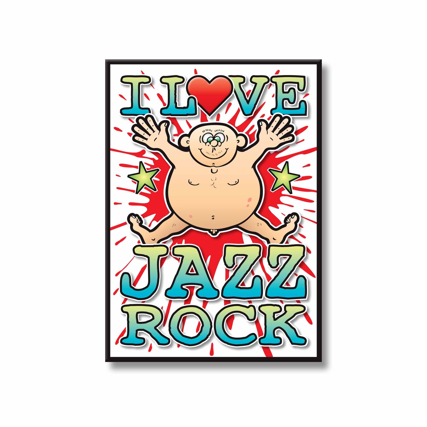 Jazz Rock Art Print / Love Music Poster / Wall Décor / Rock Guru