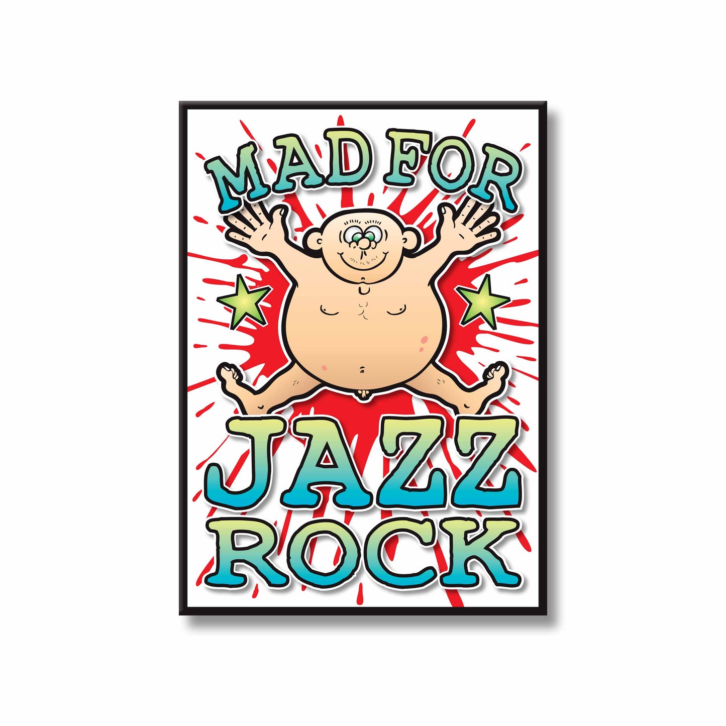 Jazz Rock Art Print / Mad For Music Poster / Wall Décor