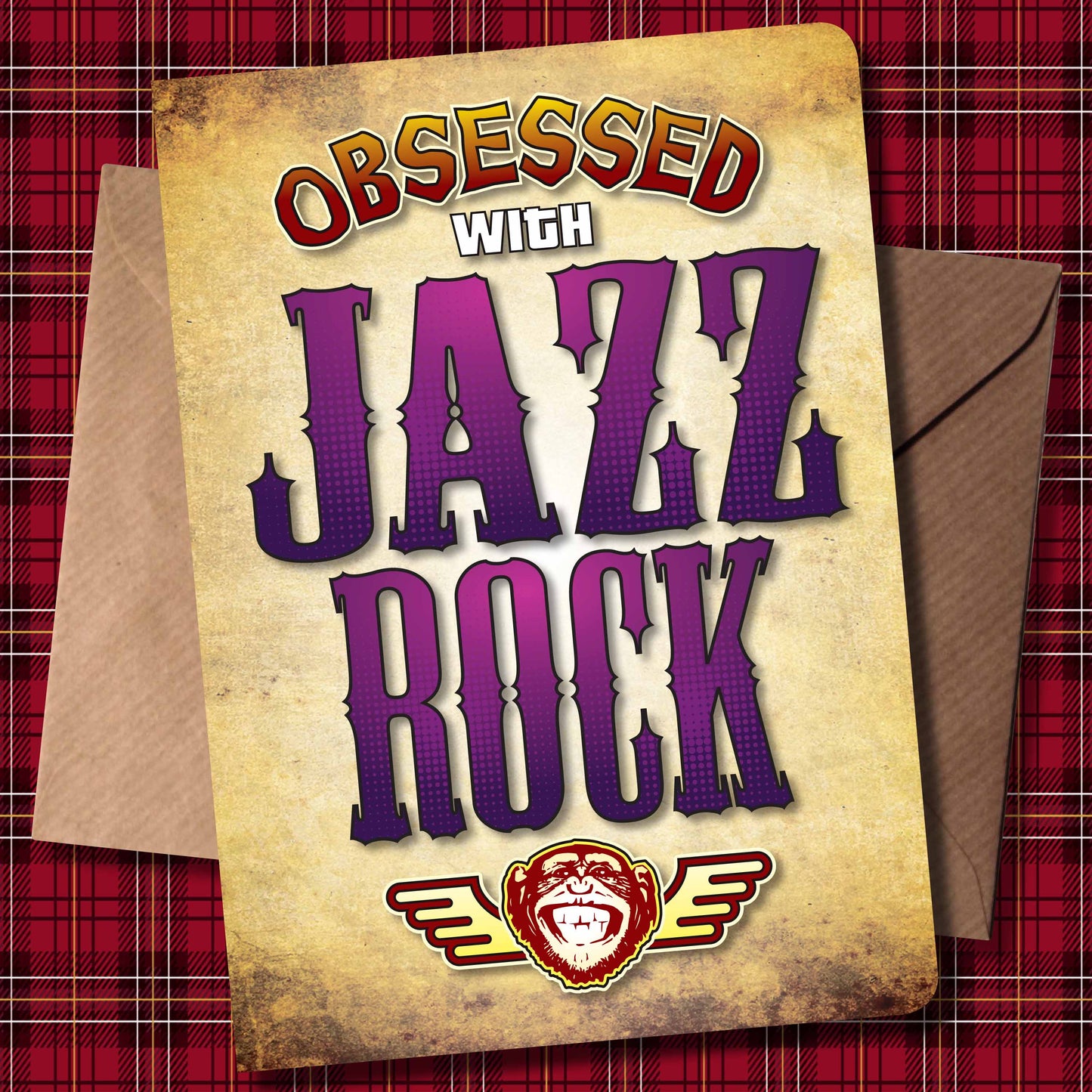 Jazz Rock - Obsessed Art Poster + Birthday / Greetings Card