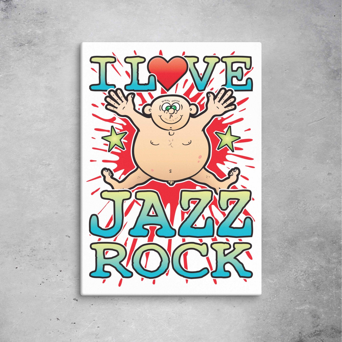 Jazz Rock 51x71cm Canvas Print