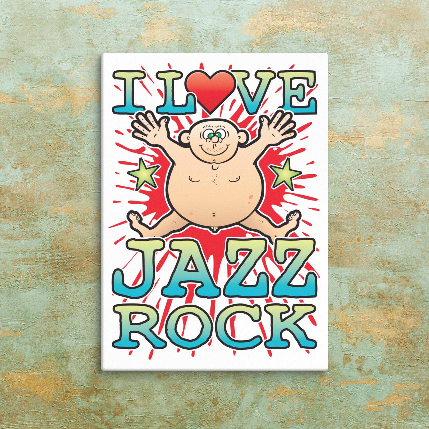 Jazz Rock Canvas Print 30x40cm