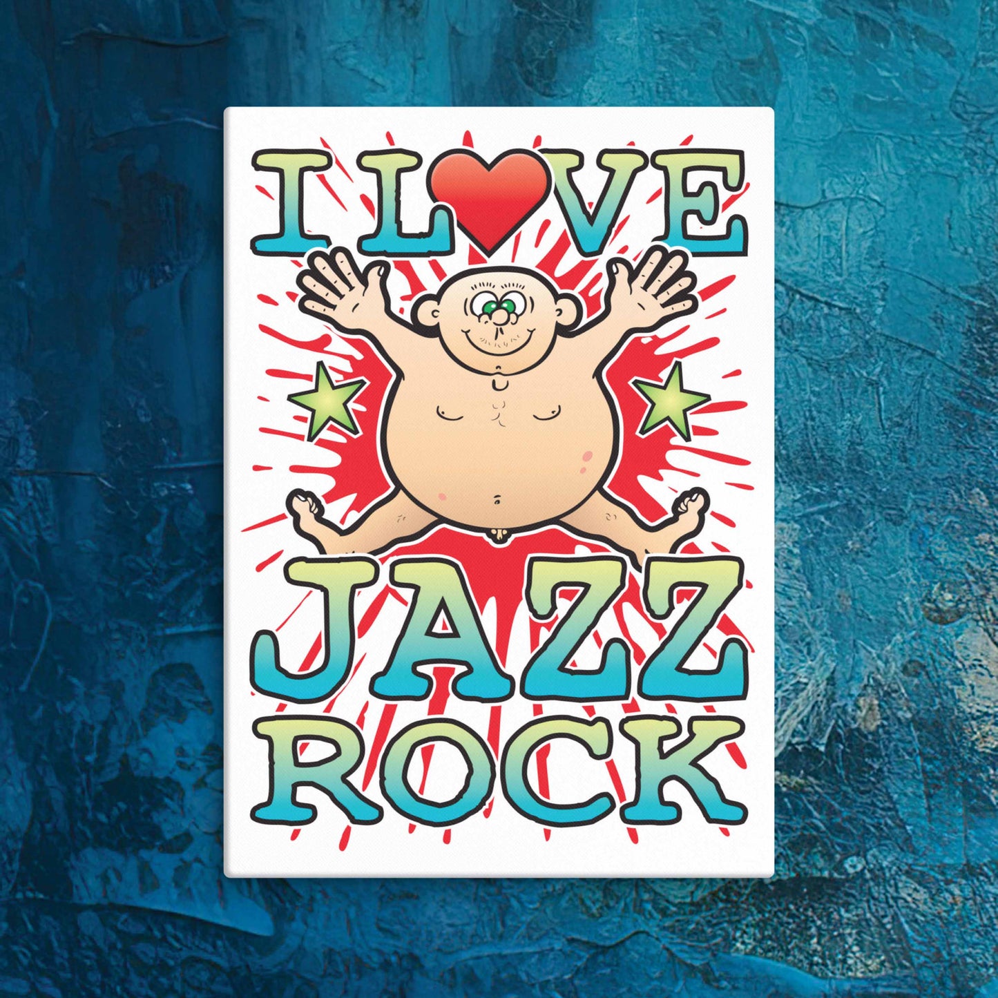 Jazz Rock Canvas Print 30x40cm