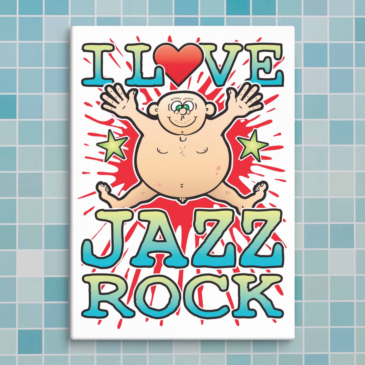 Jazz Rock Canvas Print 30x40cm