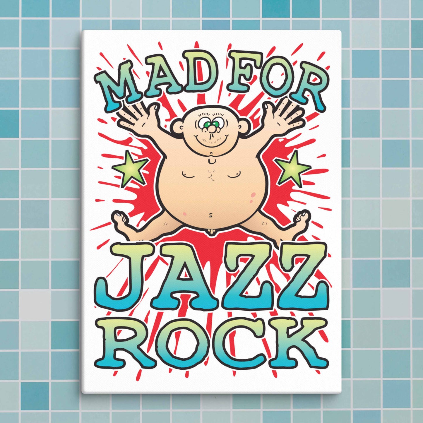 Jazz Rock Canvas Print 30x40cm