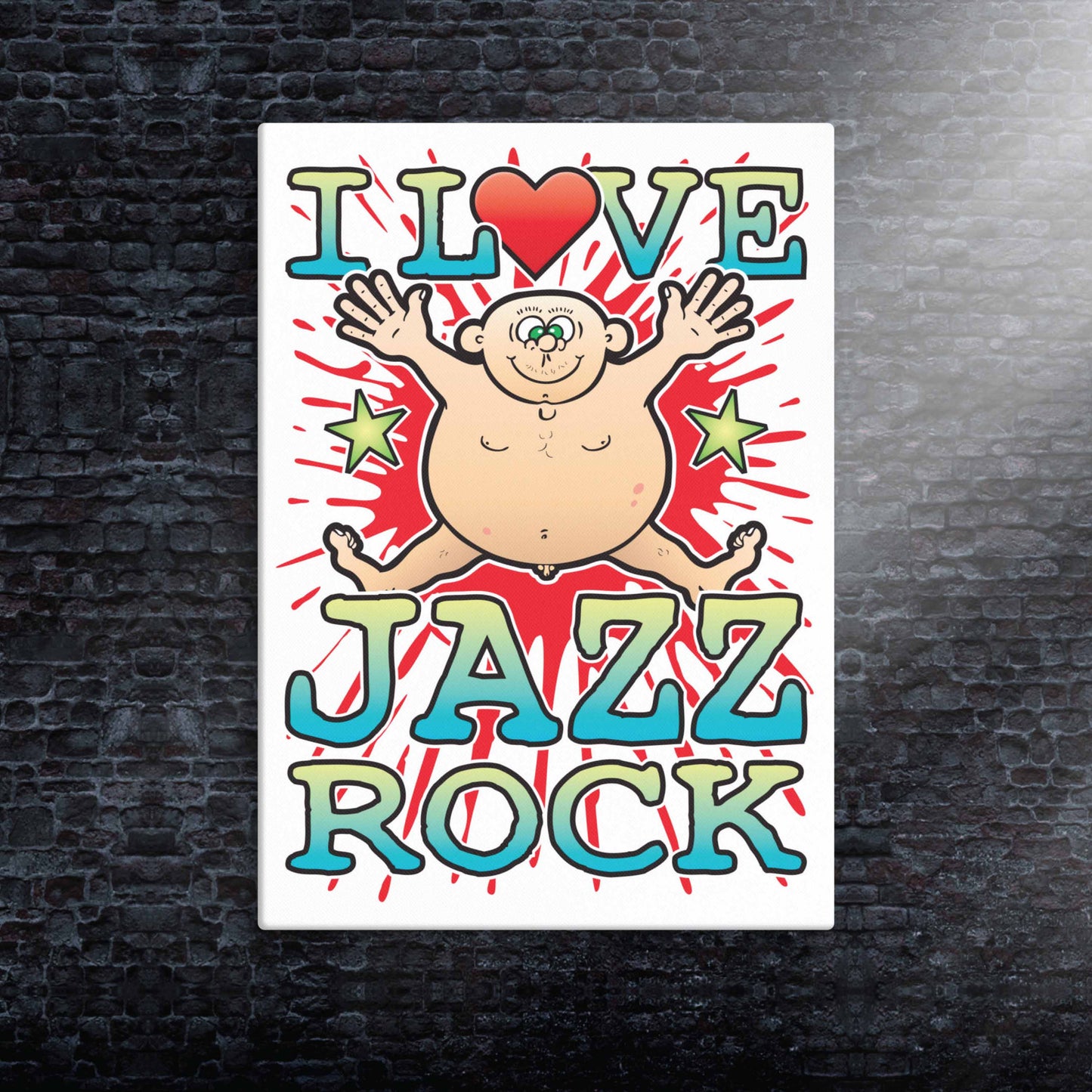 Jazz Rock Canvas Print 30x40cm