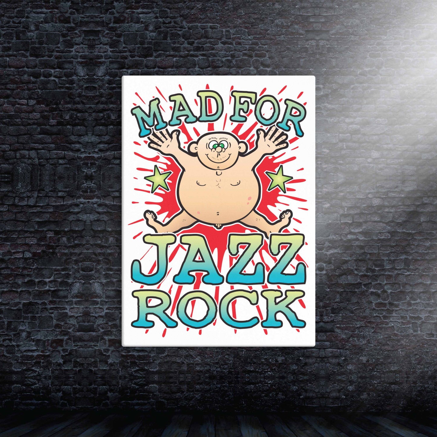 Jazz Rock Canvas Print 30x40cm