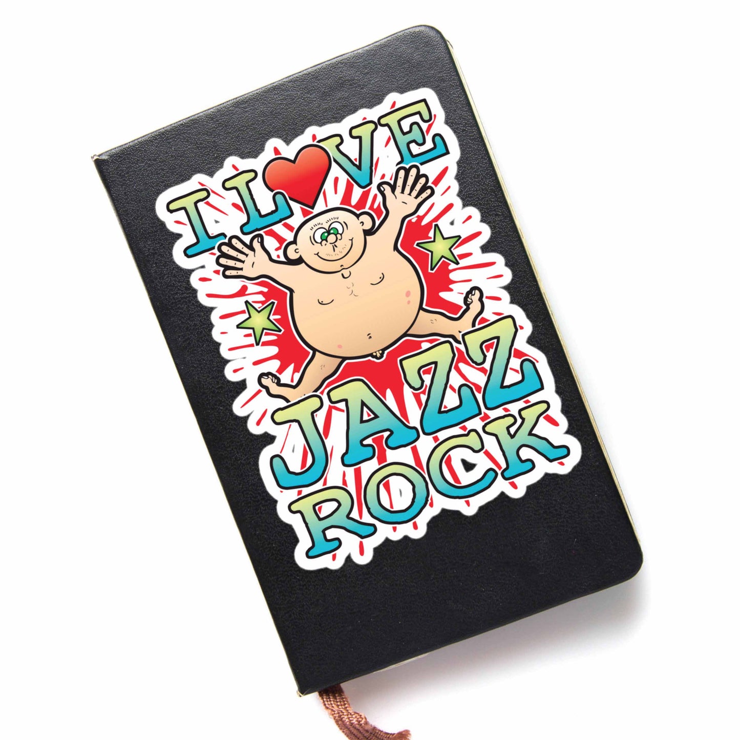 Jazz Rock Vinyl Kiss-Cut Sticker / 14 x 10cm