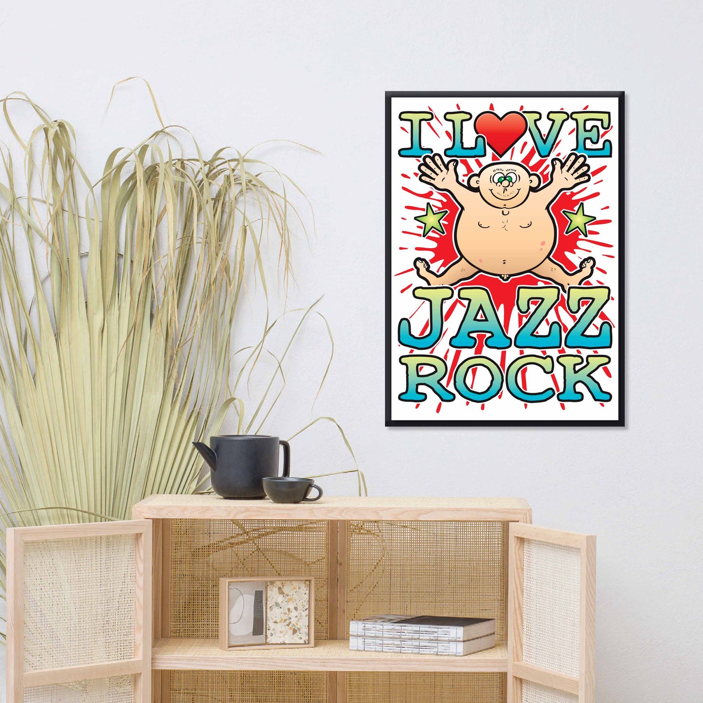 Jazz Rock 50x70cm Wall Art / Love Music Poster