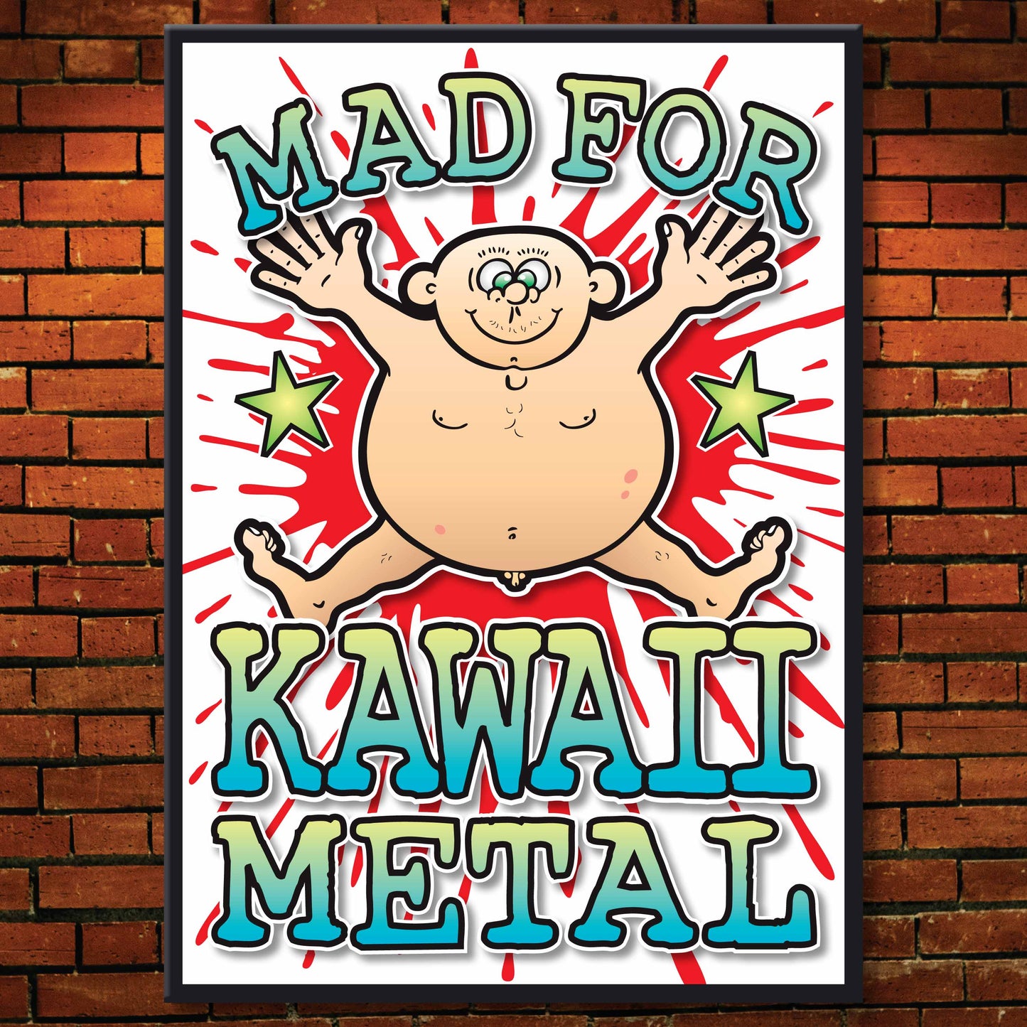 Kawaii Metal Art Print / Mad For Music Poster / Wall Décor
