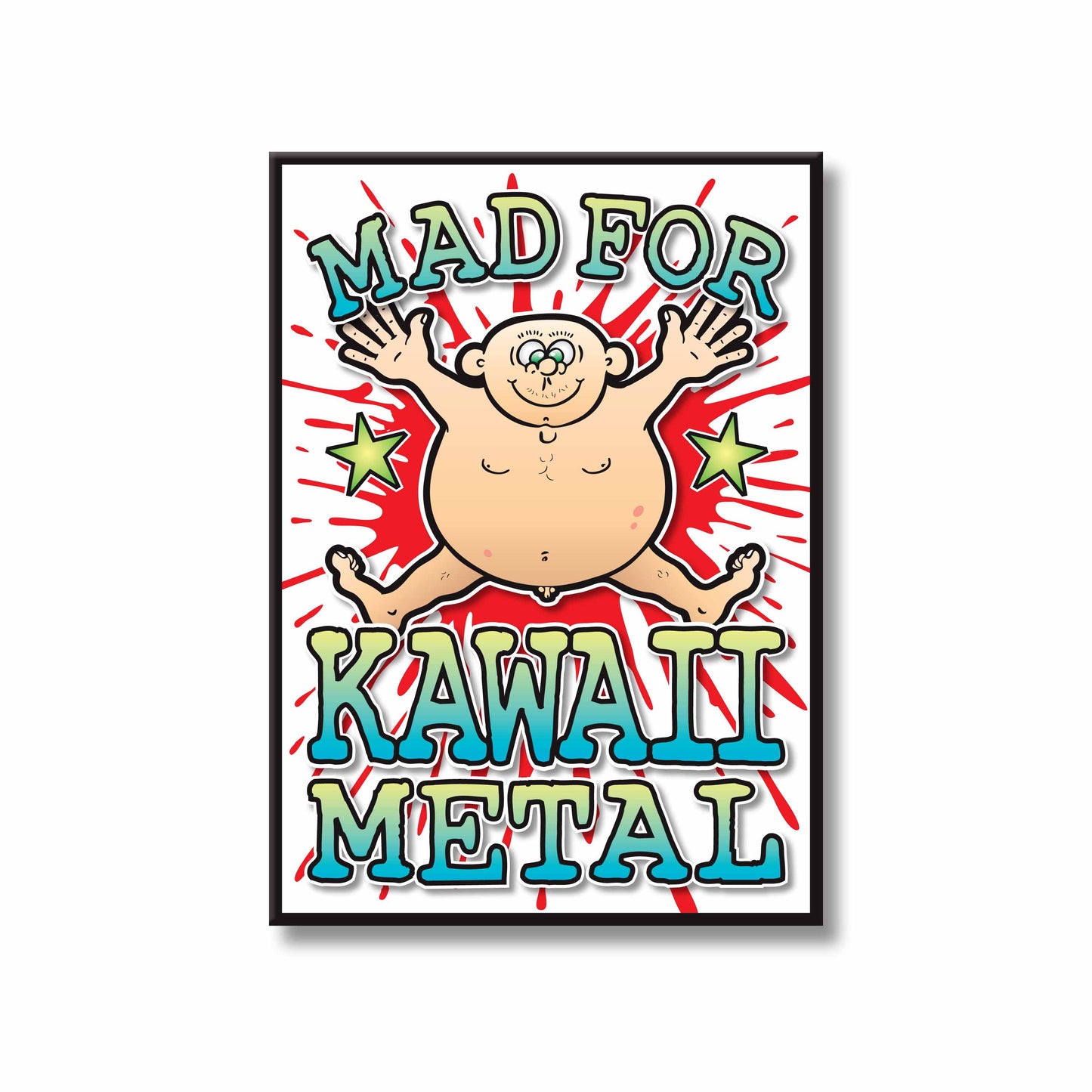 Kawaii Metal Art Print / Mad For Music Poster / Wall Décor