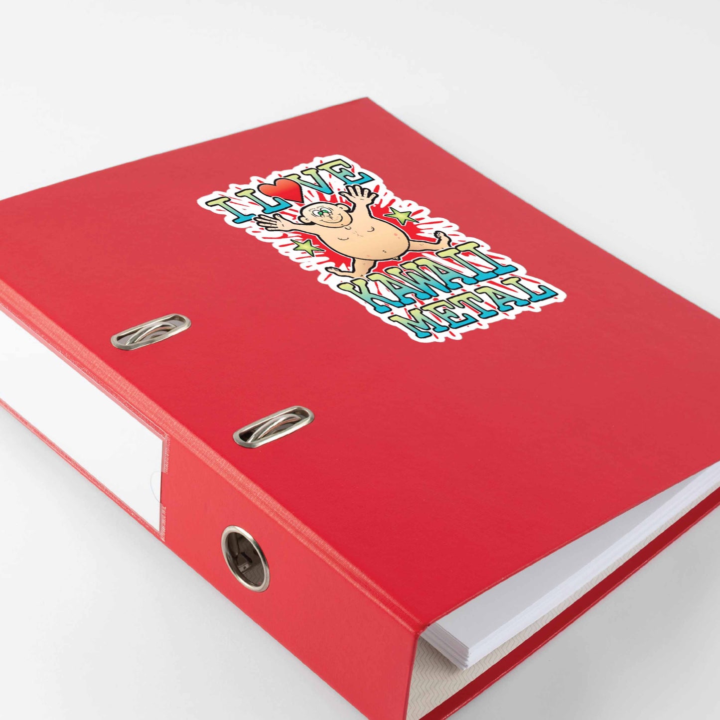 Kawaii Metal Vinyl Kiss-Cut Sticker / 14 x 10cm