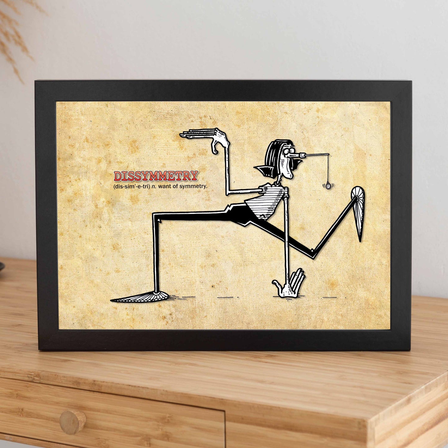 Dissymmetry Cartoon Art Print