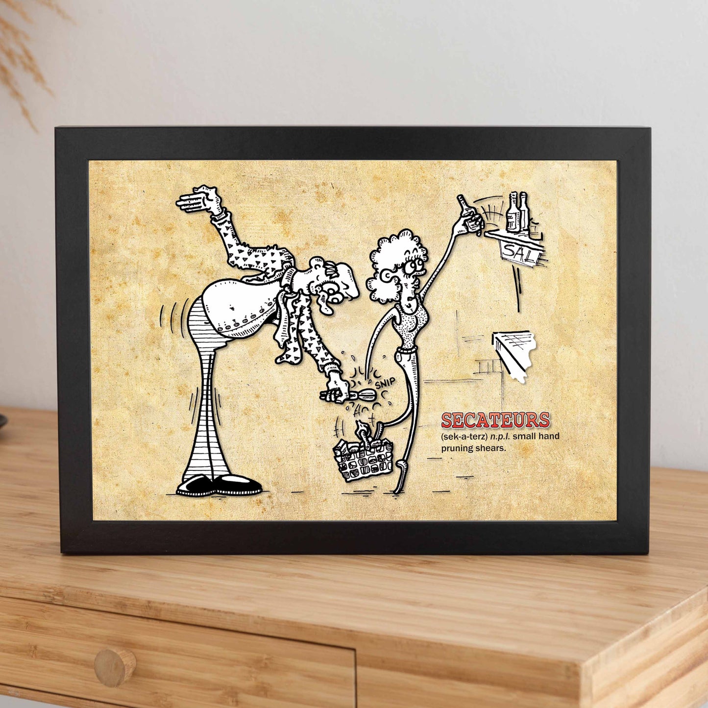 Secateurs Cartoon Art Print
