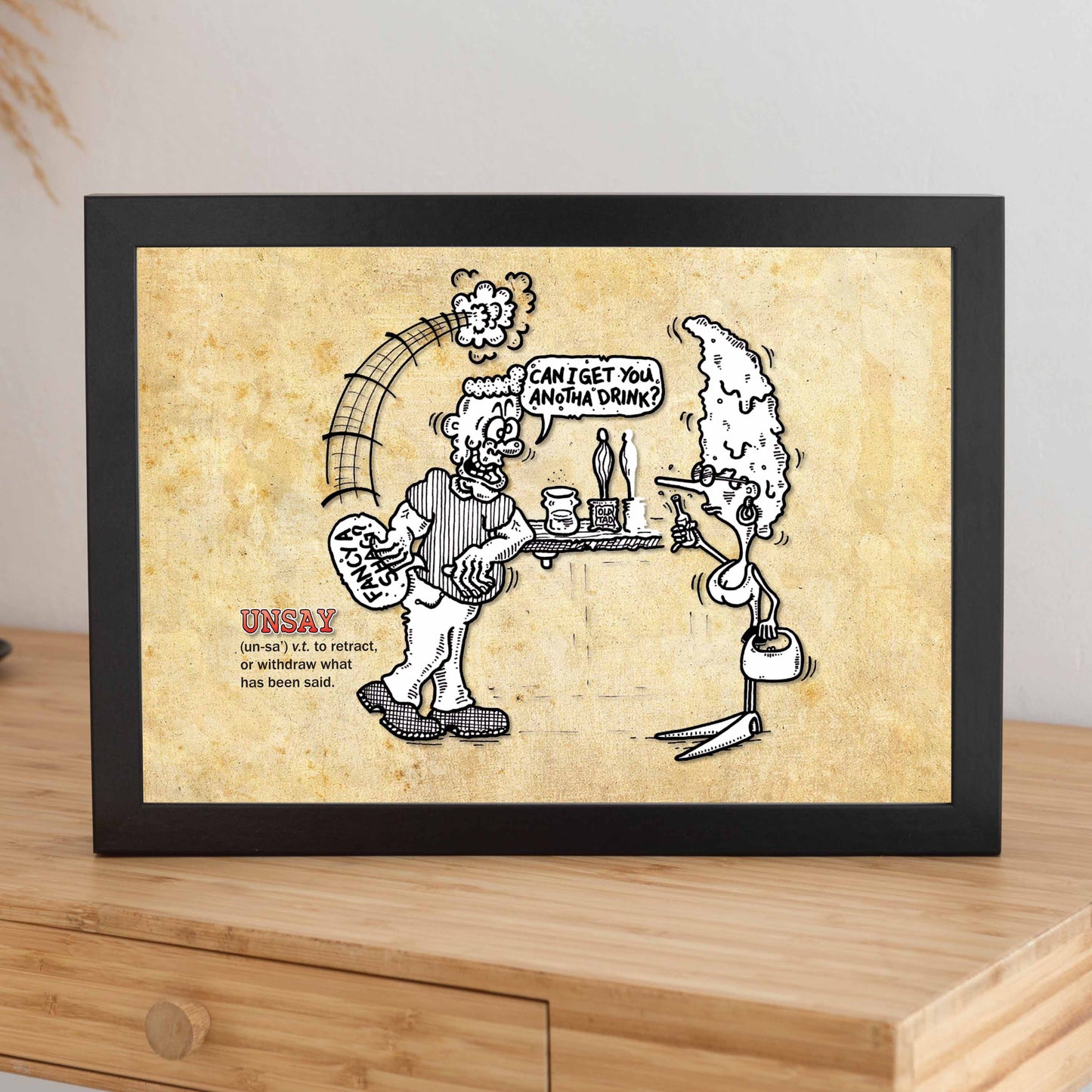 Unsay Cartoon Art Print