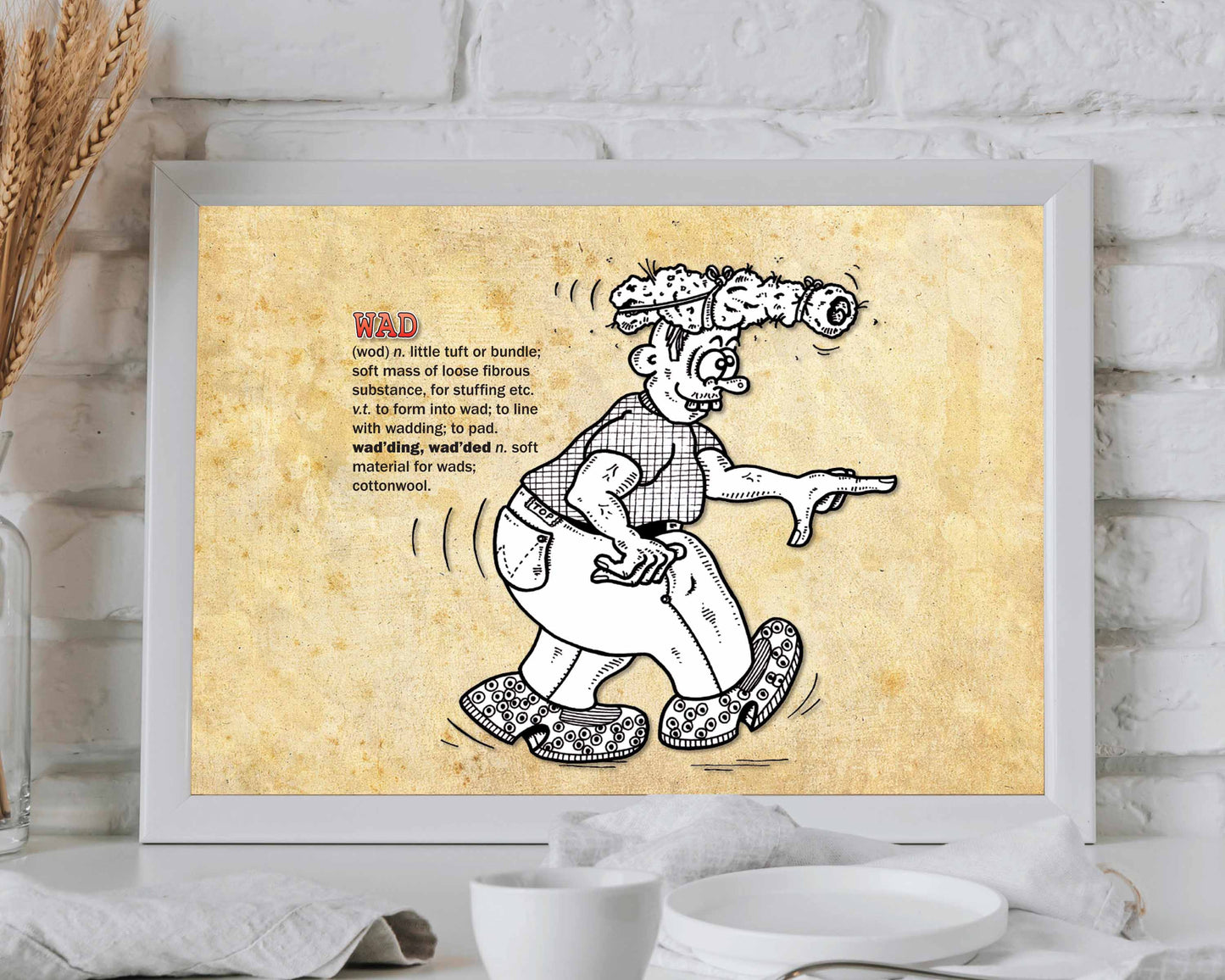 Wad Cartoon Art Print