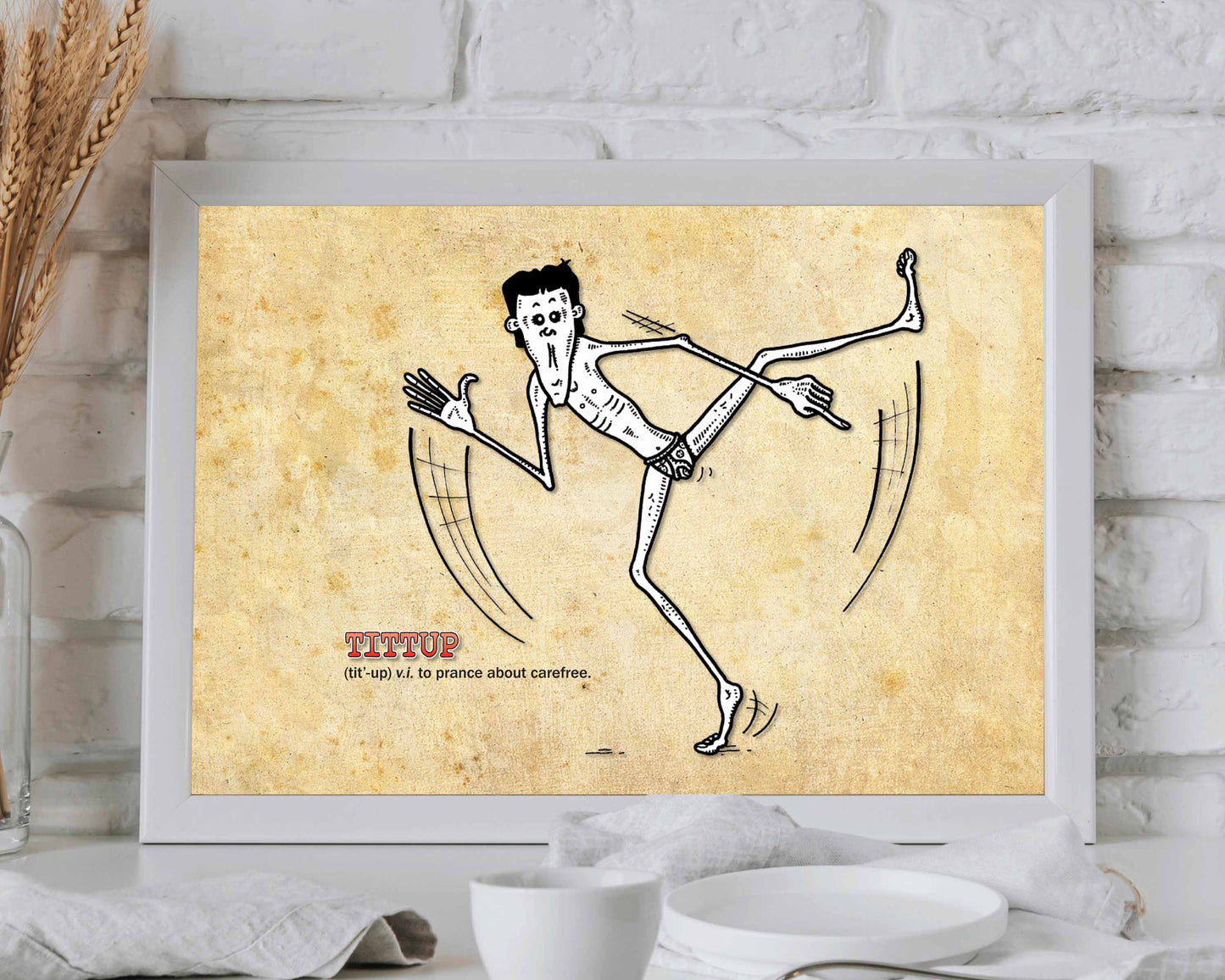 Tittup Cartoon Art Print