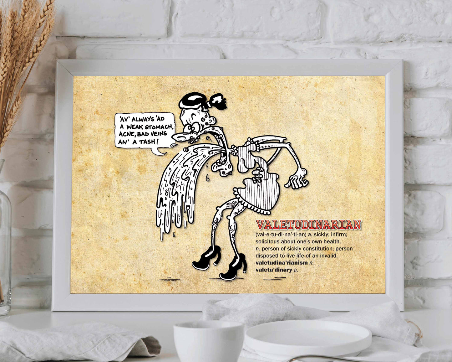 Valetudinarian Cartoon Art Print