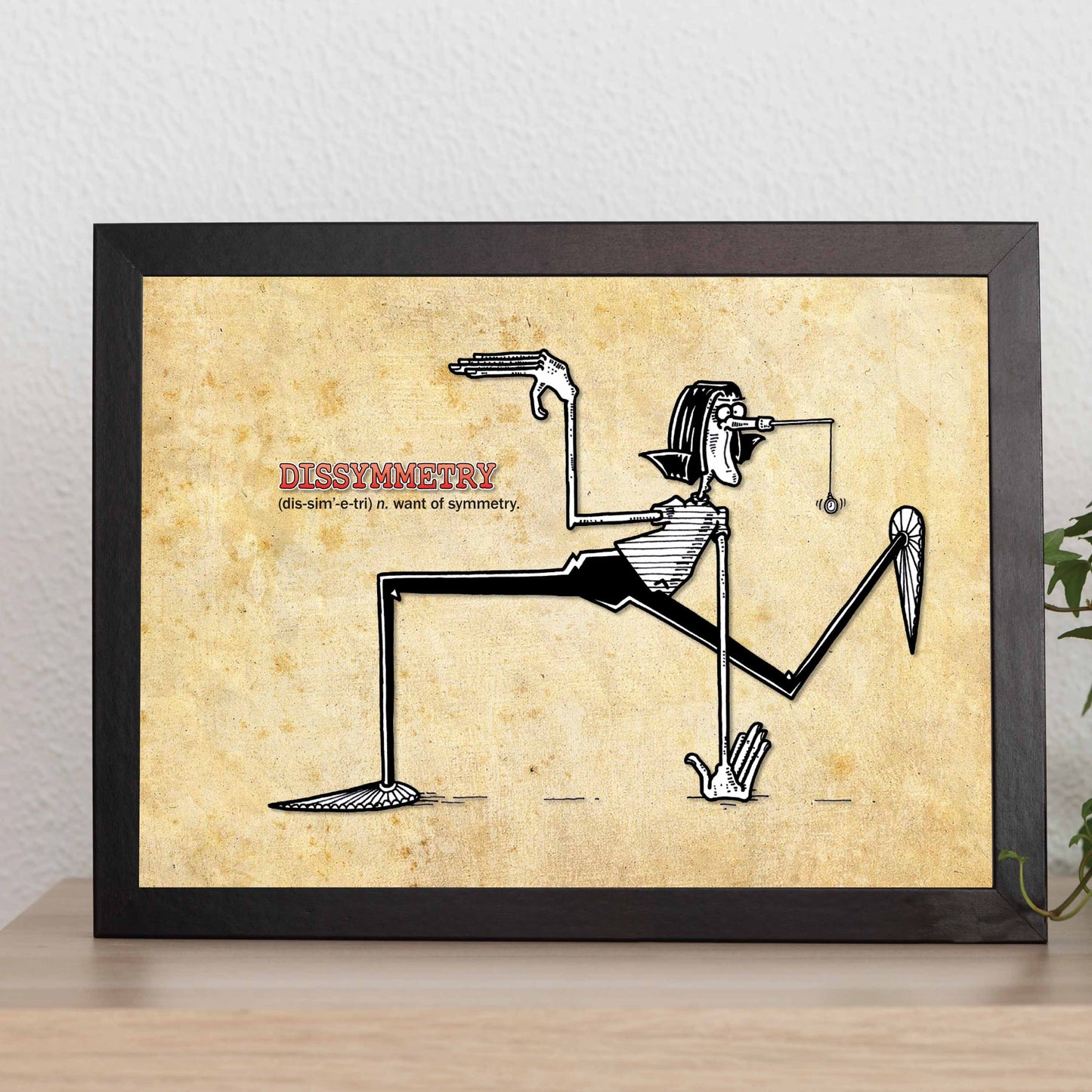 Dissymmetry Cartoon Art Print