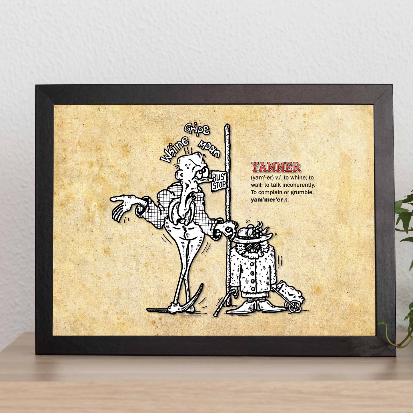 Yammer Cartoon Art Print