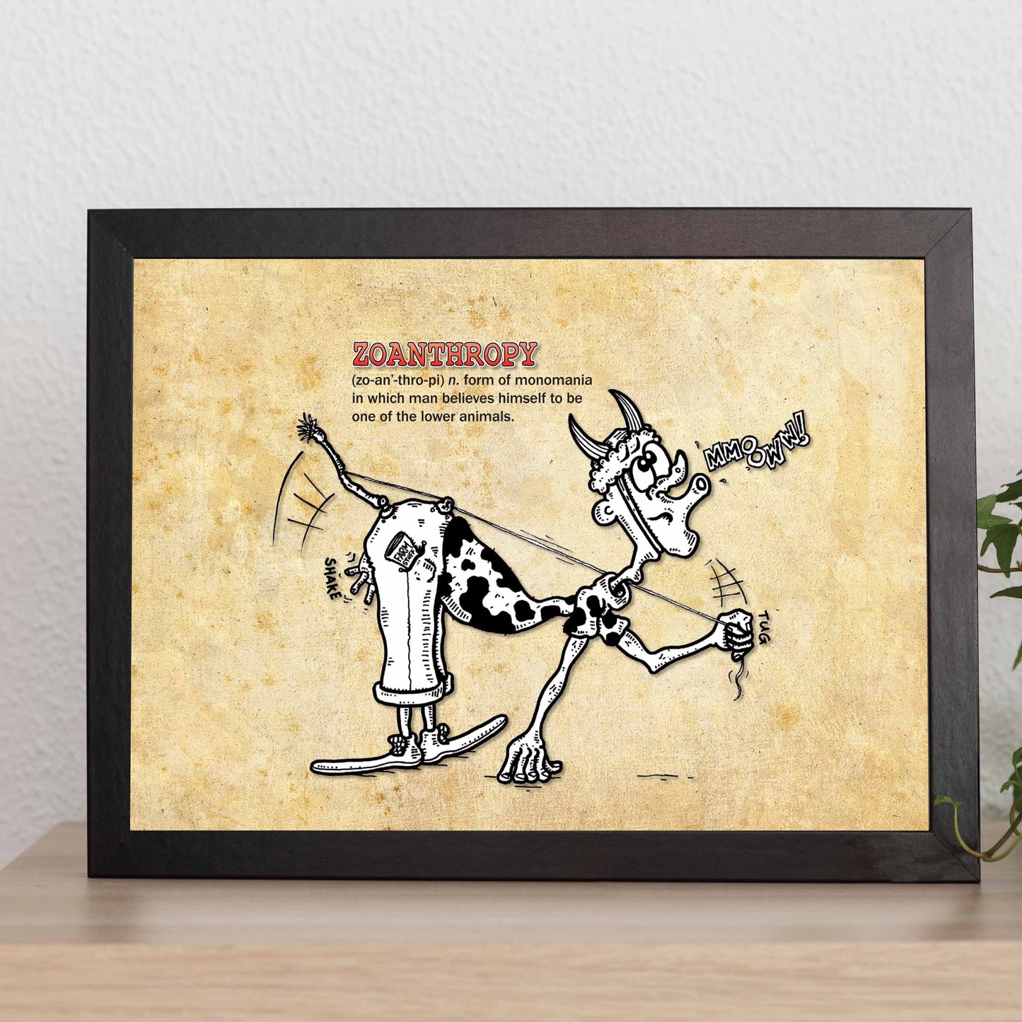 Zoanthropy Cartoon Art Print