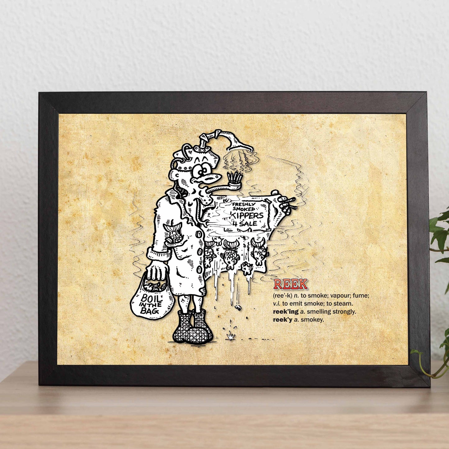 Reek Cartoon Art Print