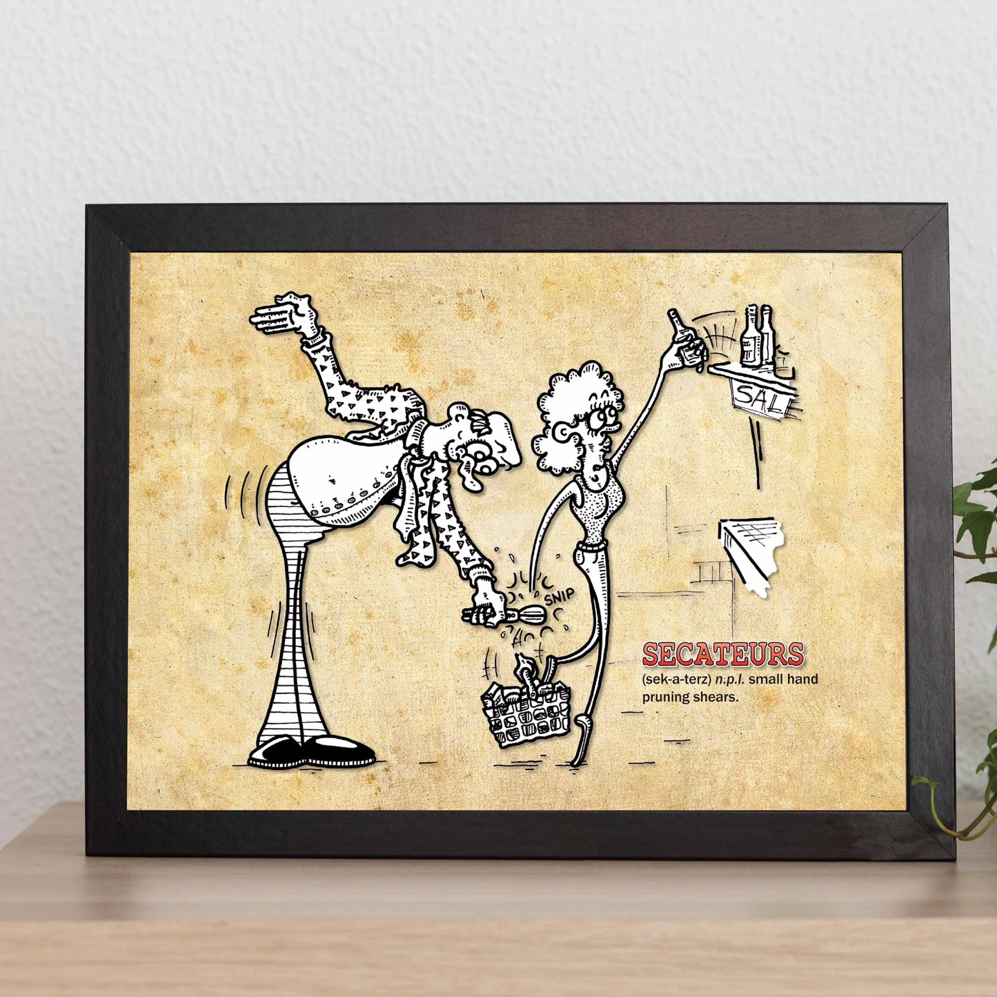 Secateurs Cartoon Art Print