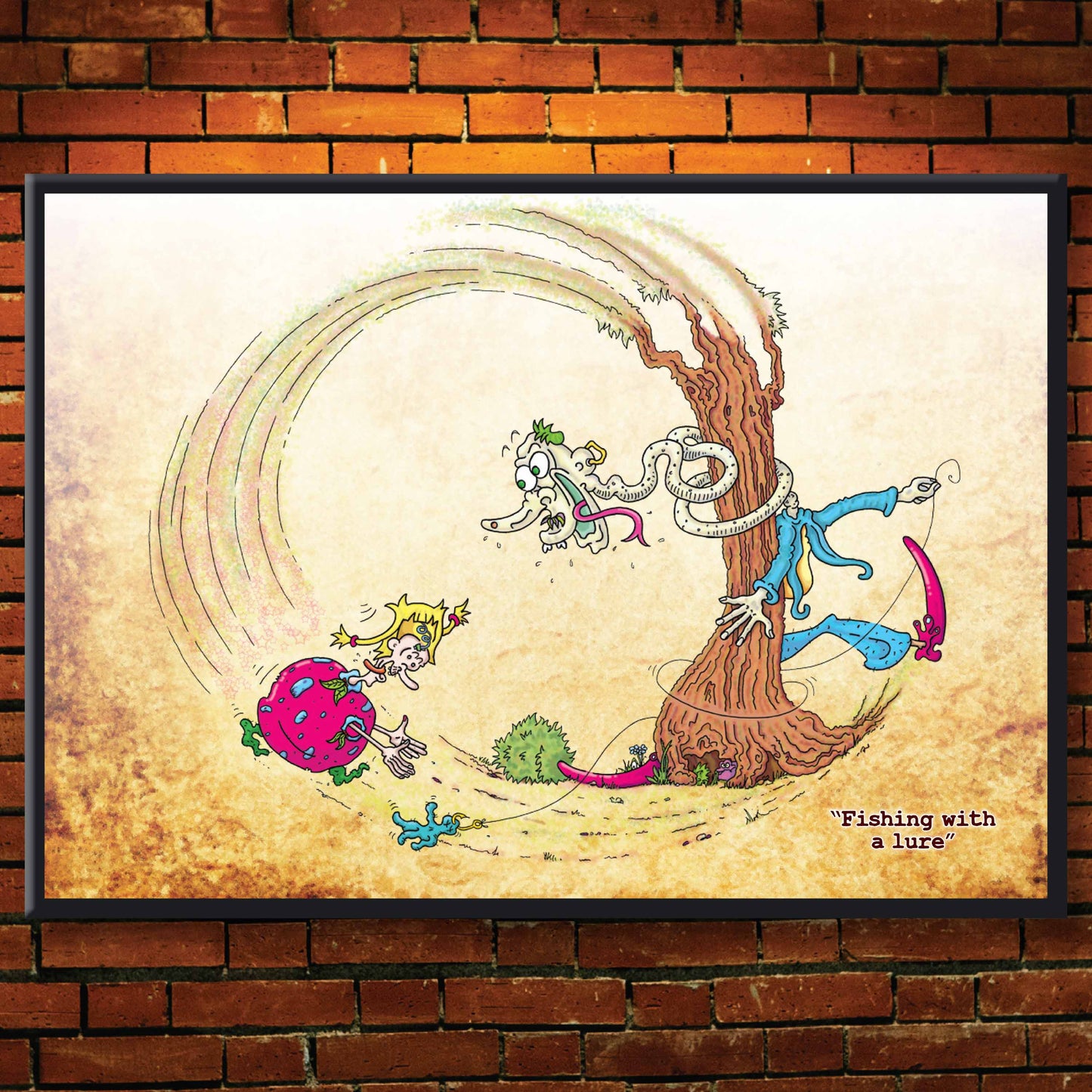 Gone Fishing Art Print