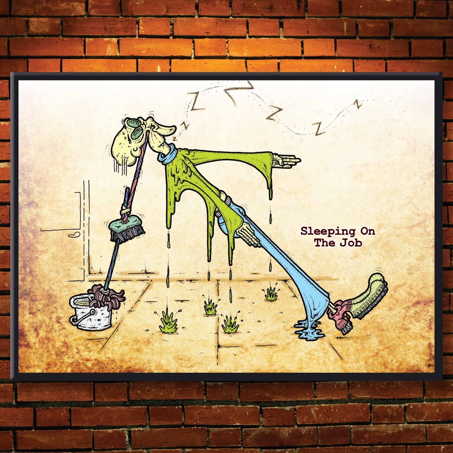 Sleeping On The Job Art Print