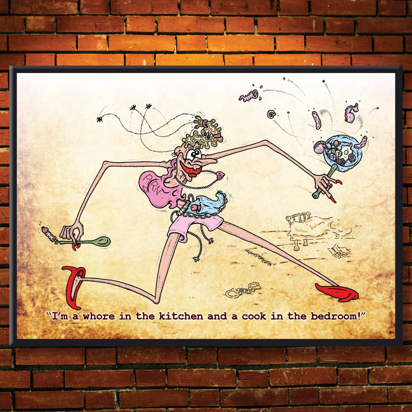 Whore In The Kitchen Art Print