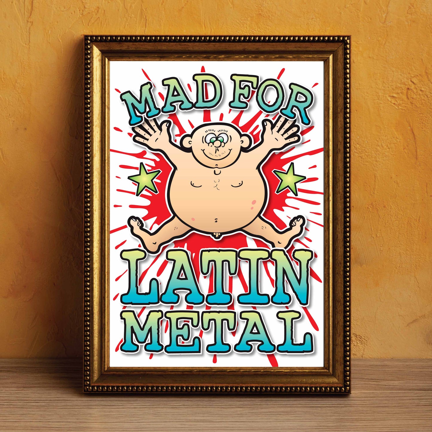 Latin Metal Art Print / Mad For Music Poster / Wall Décor