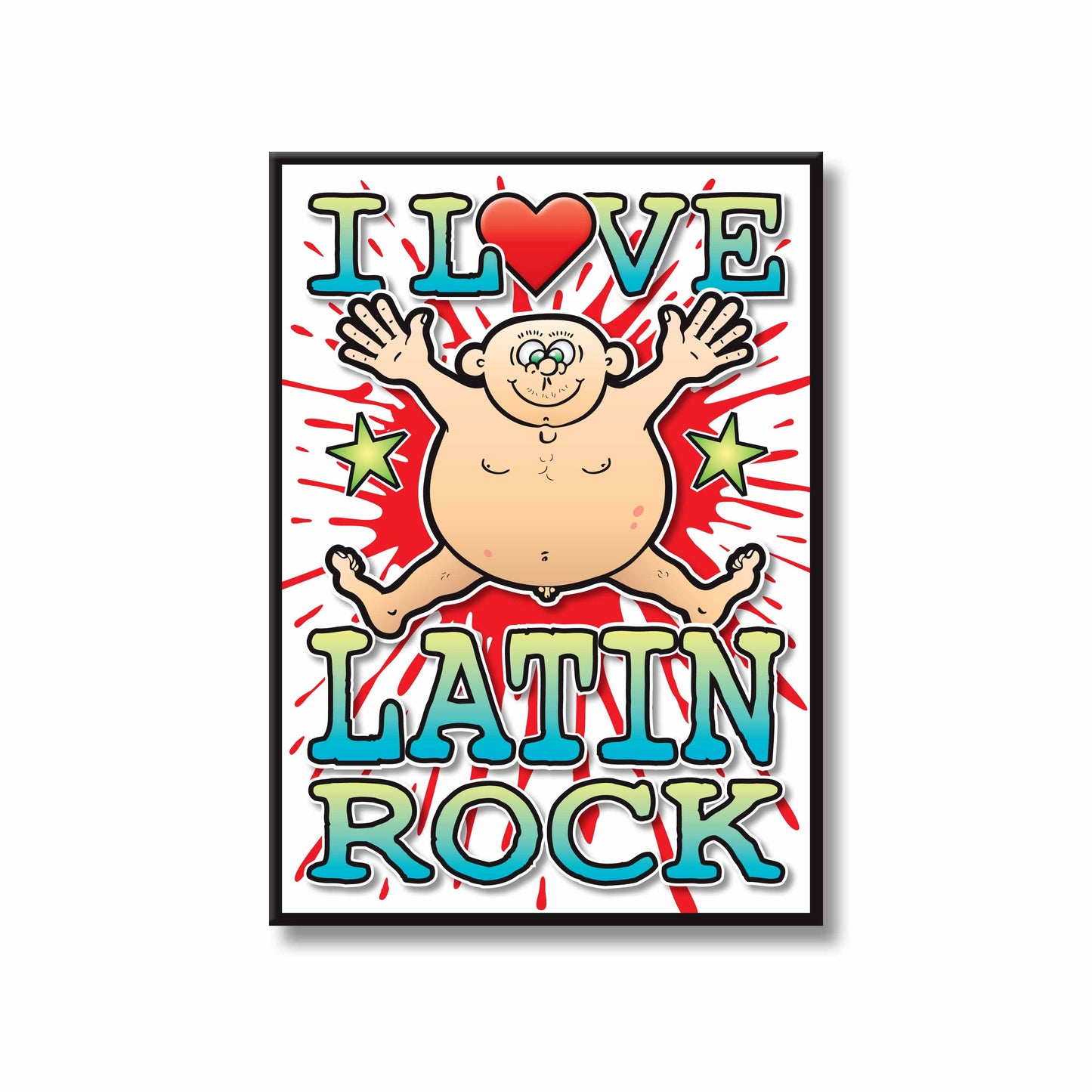 Latin Rock Art Print / Love Music Poster / Wall Décor / Rock Guru