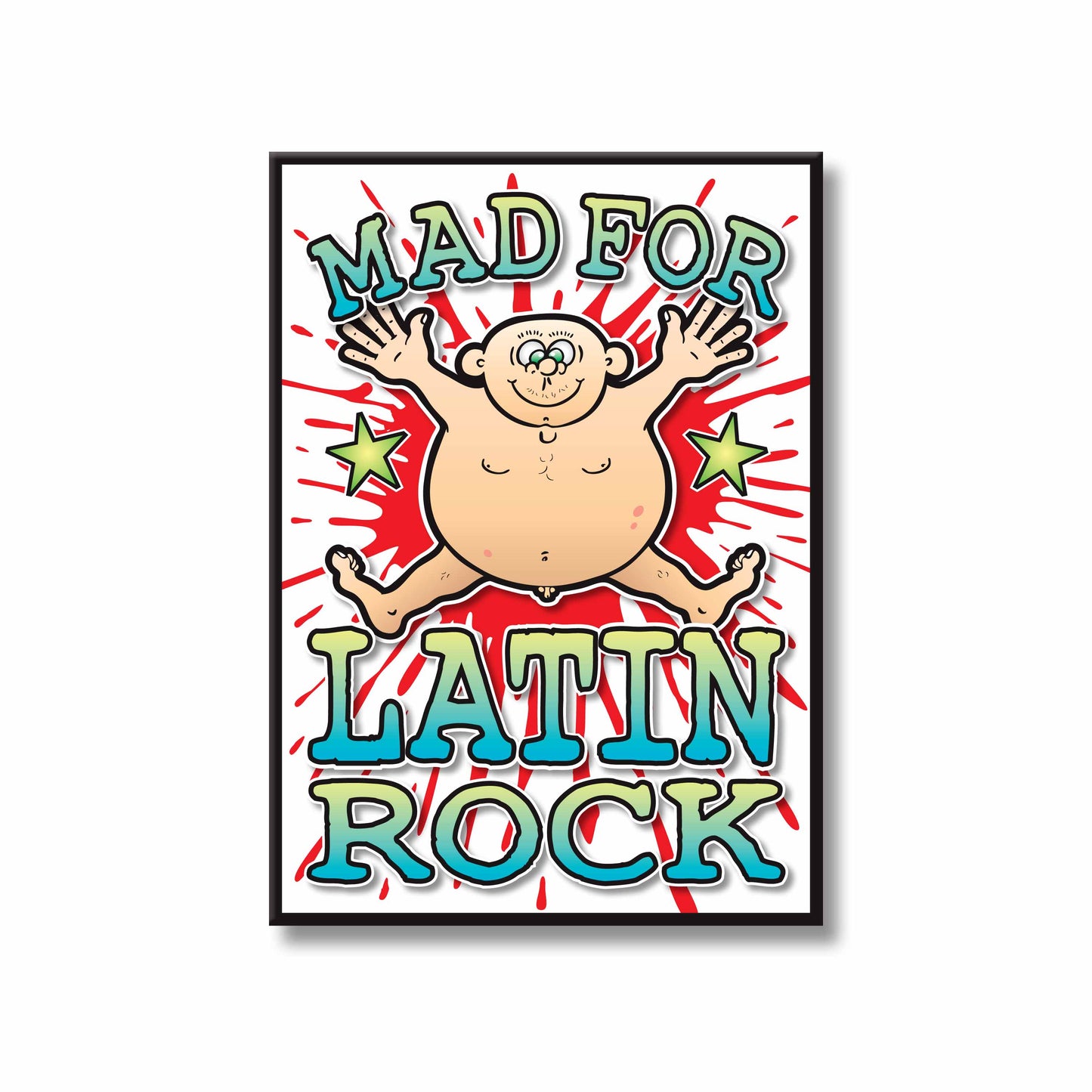 Latin Rock Art Print / Mad For Music Poster / Wall Décor