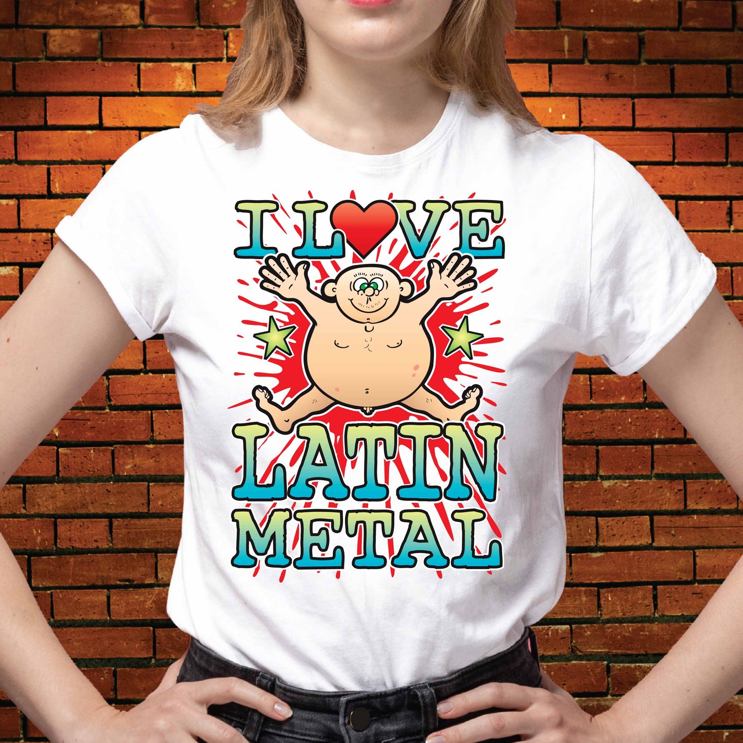 Latin Metal Cotton Love Music T-Shirt