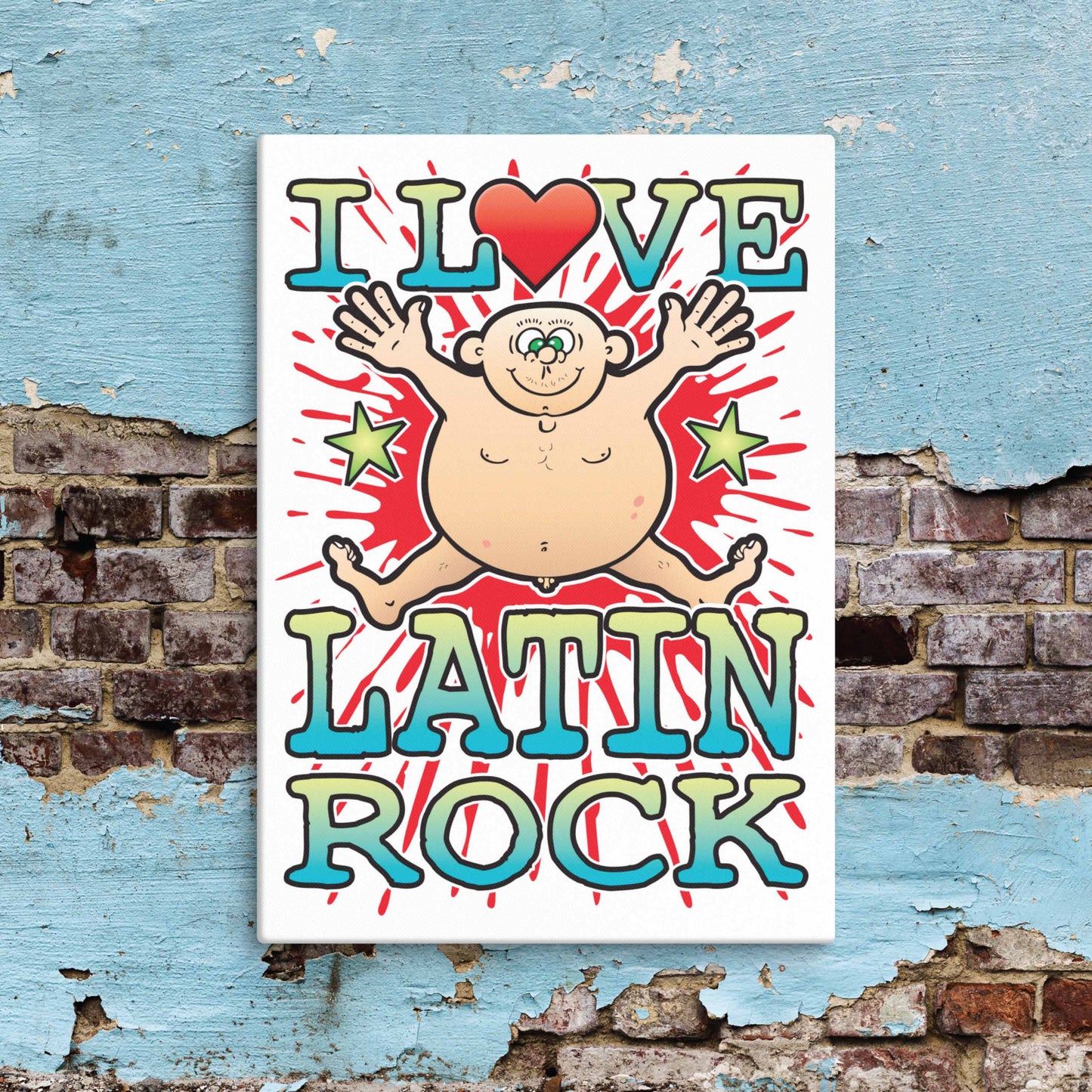 Latin Rock Canvas Print 30x40cm