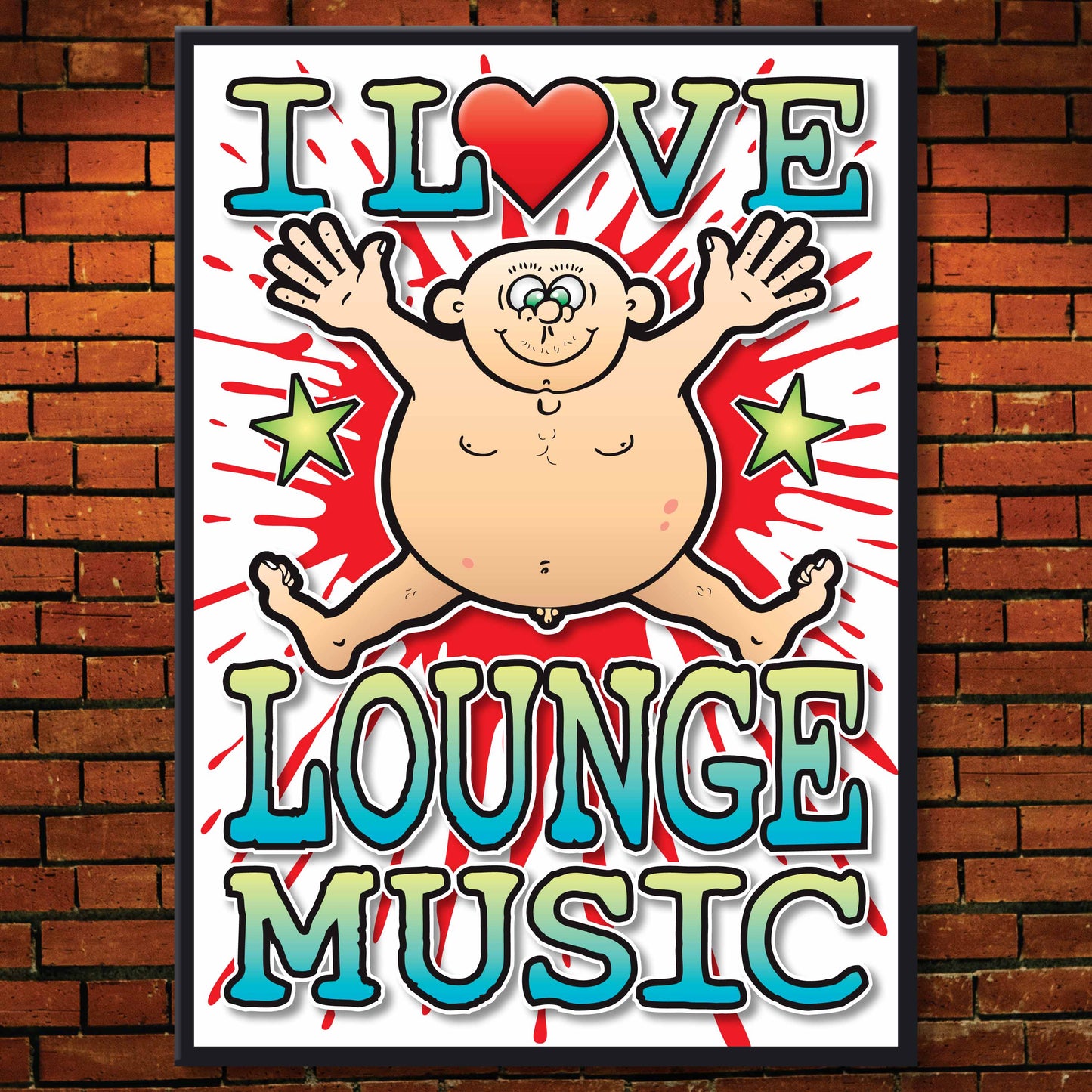 Lounge Music Art Print / Love Music Poster / Wall Décor / Rock Guru