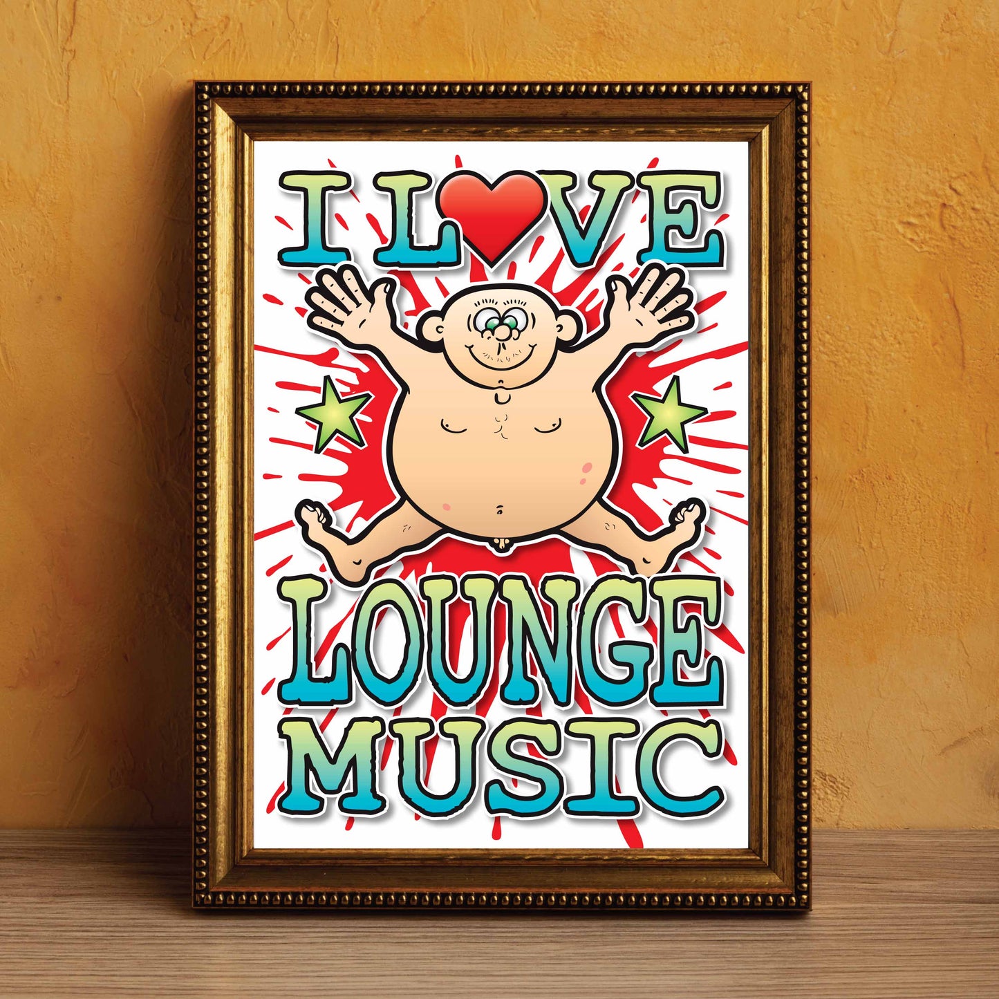 Lounge Music Art Print / Love Music Poster / Wall Décor / Rock Guru