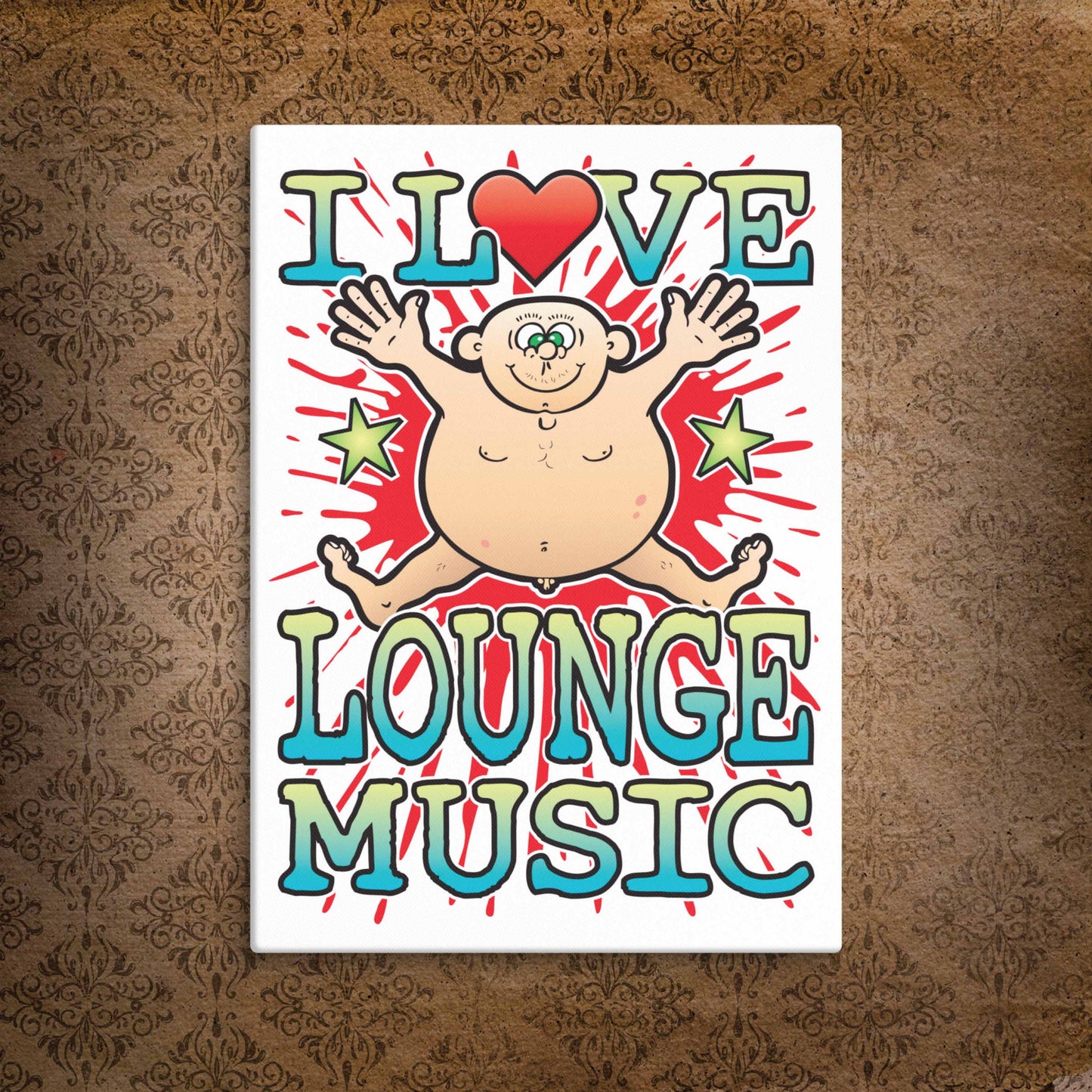 Lounge Music Canvas Print 30x40cm