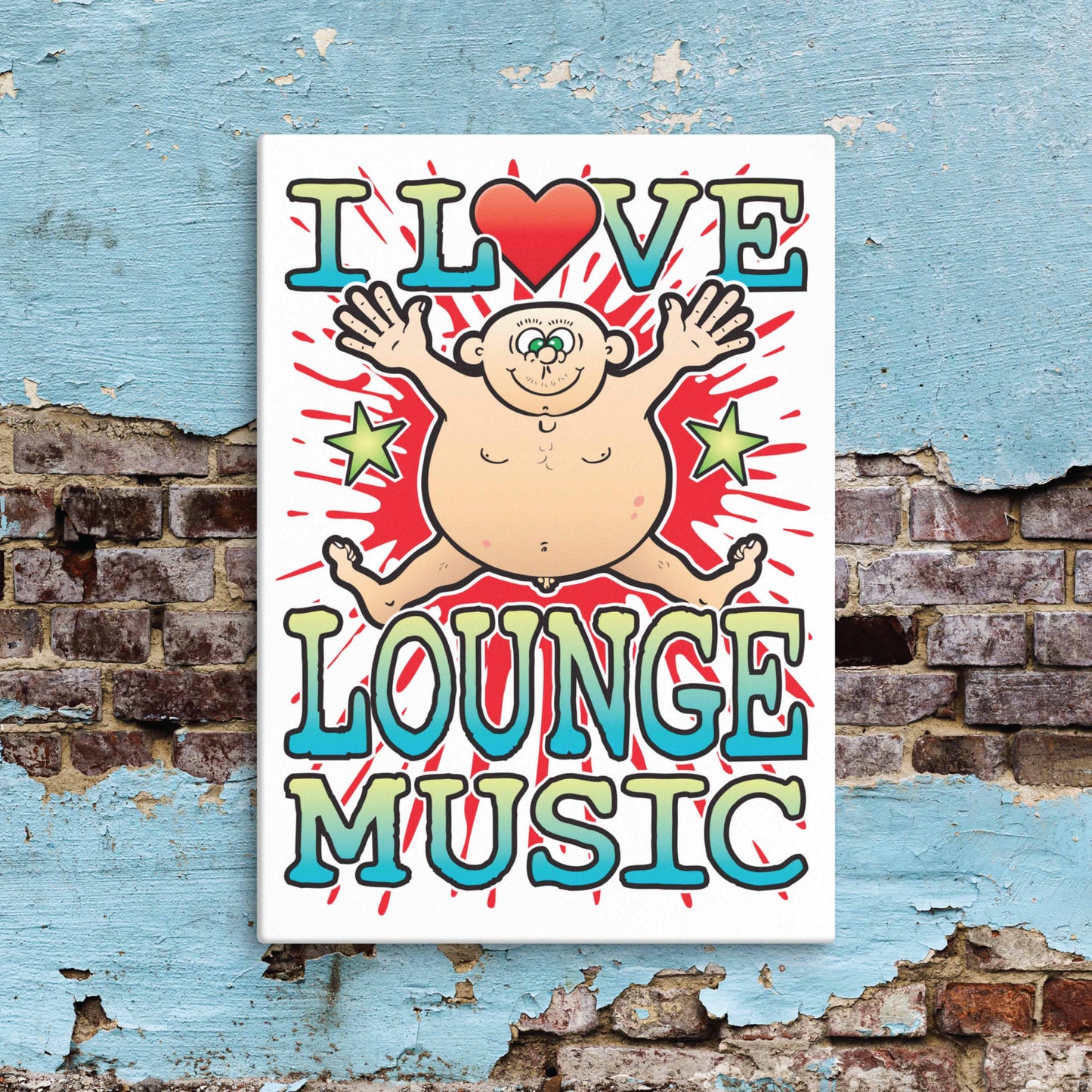 Lounge Music Canvas Print 30x40cm