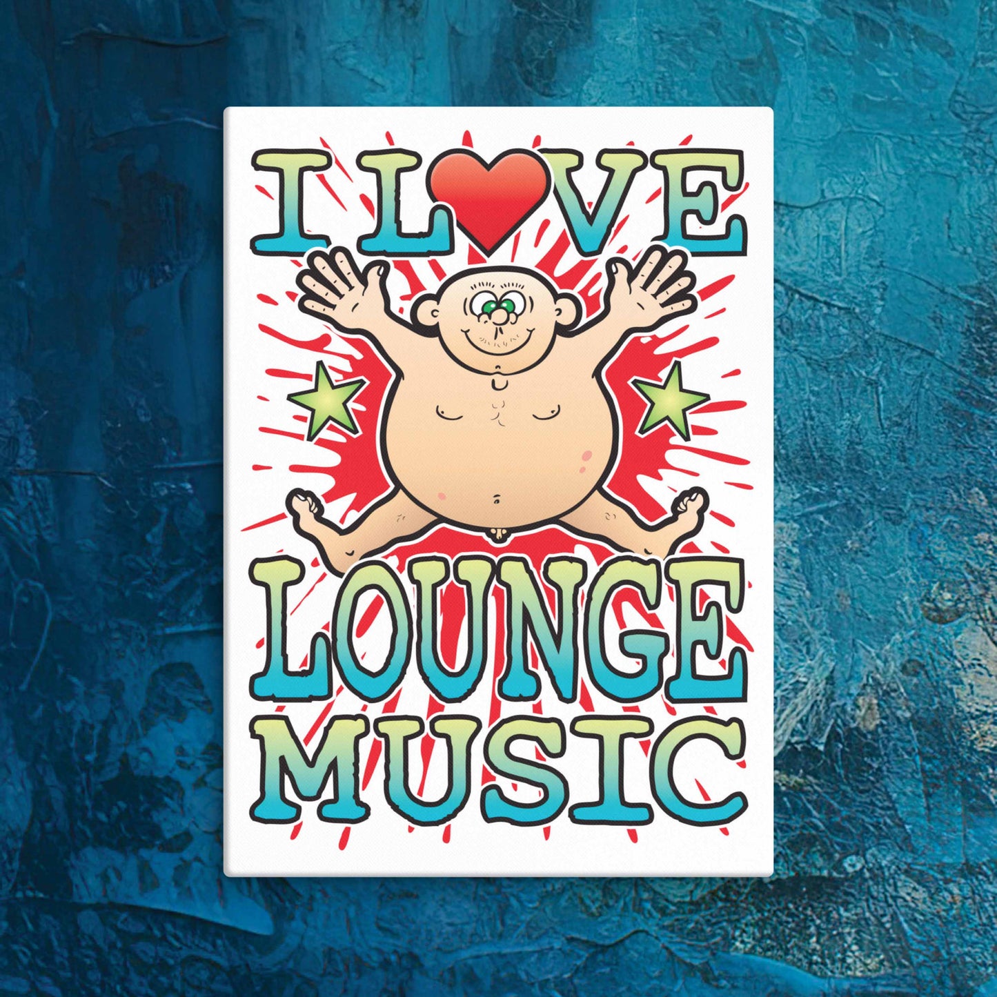 Lounge Music Canvas Print 30x40cm