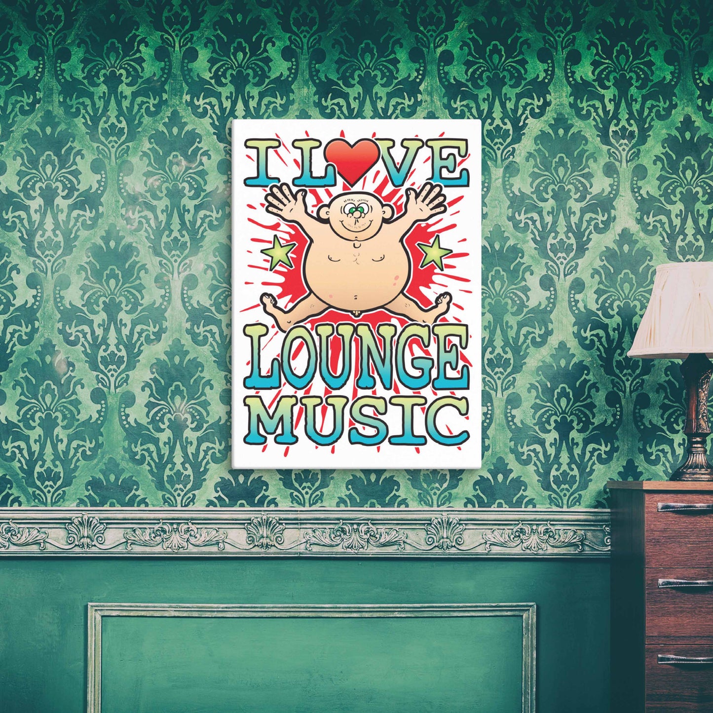 Lounge Music 51x71cm Canvas Print